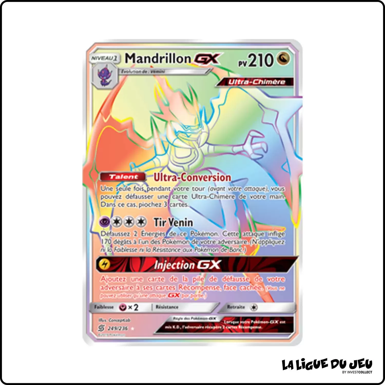 Secrete - Pokemon - Harmonie des Esprits - Mandrillon-GX 249/236