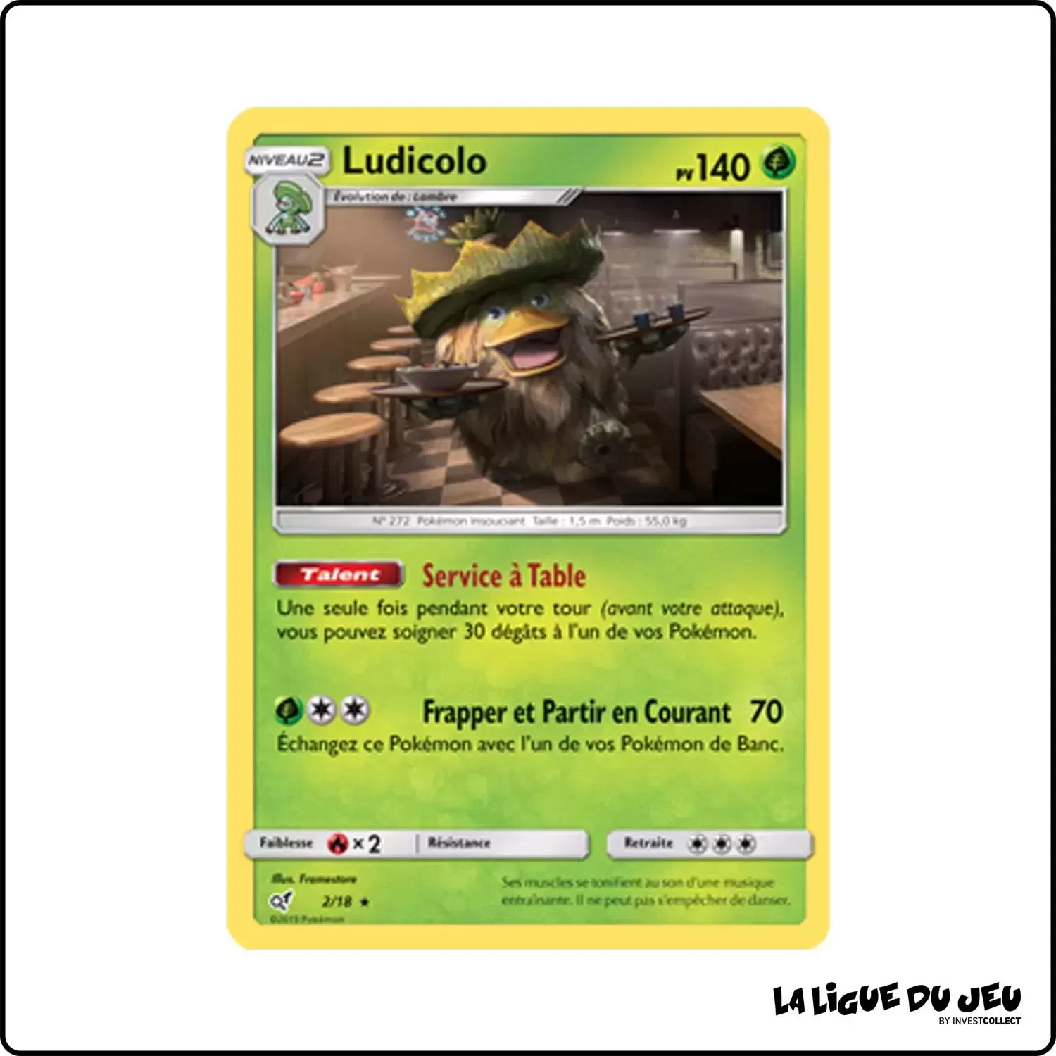 Rare - Pokemon - Détective Pikachu - Ludicolo 2/18