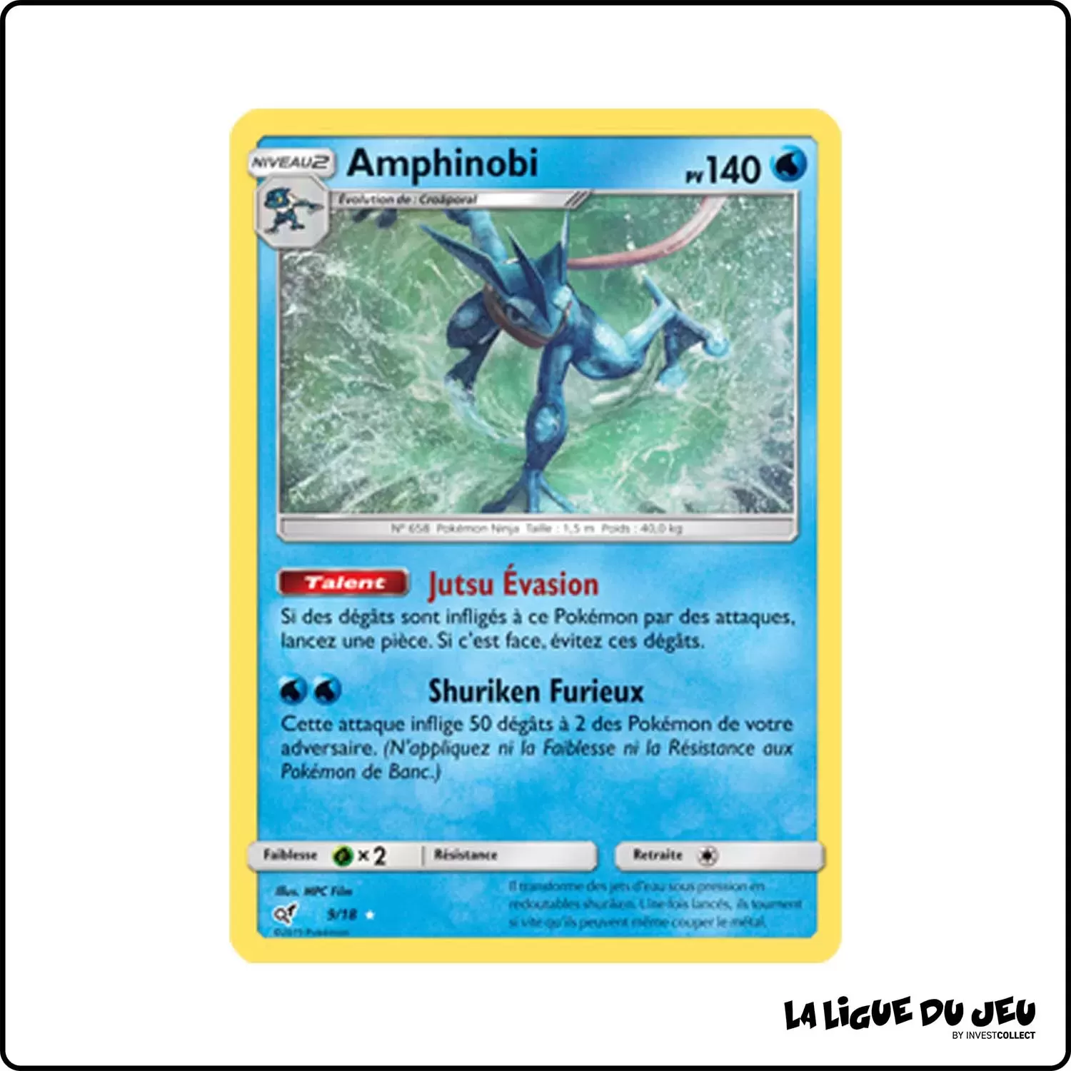 Holo - Pokemon - Détective Pikachu - Amphinobi 9/18