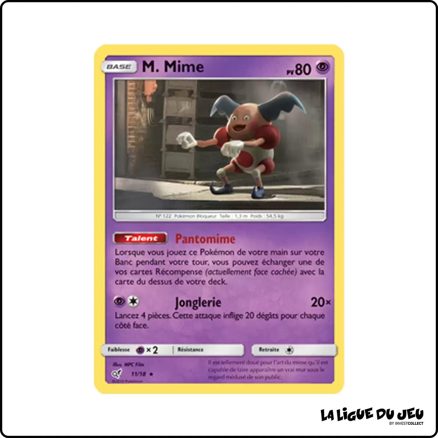 Rare - Pokemon - Détective Pikachu - M. Mime 11/18