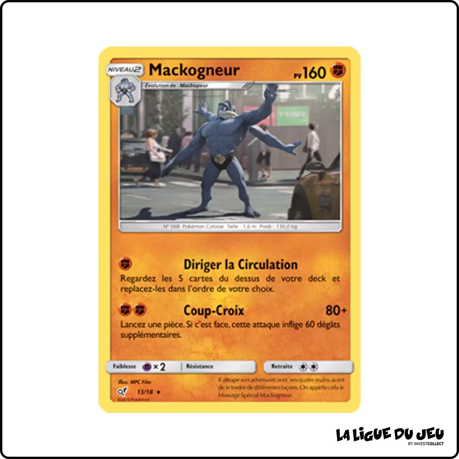 Rare - Pokemon - Détective Pikachu - Mackogneur 13/18