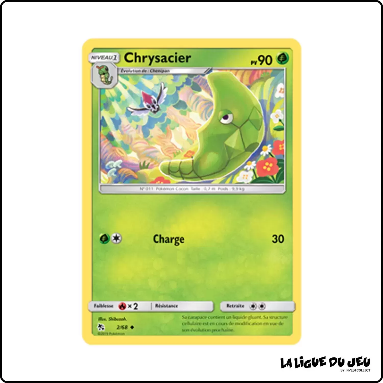 Peu commune - Pokemon - Destinées Occultes - Chrysacier 2/68