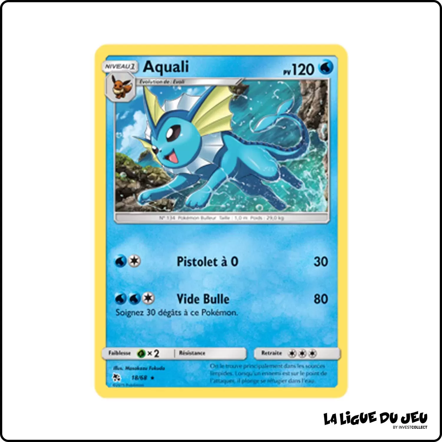 Holo - Pokemon - Destinées Occultes - Aquali 18/68