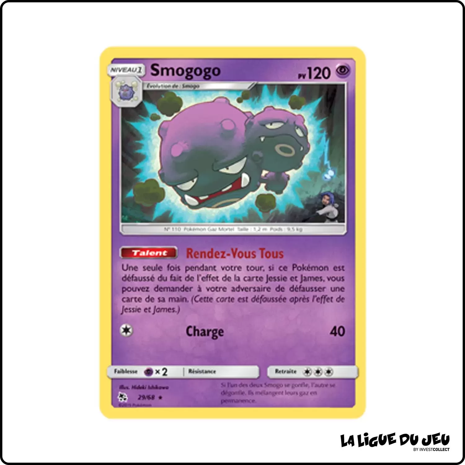 Rare - Pokemon - Destinées Occultes - Smogogo 29/68