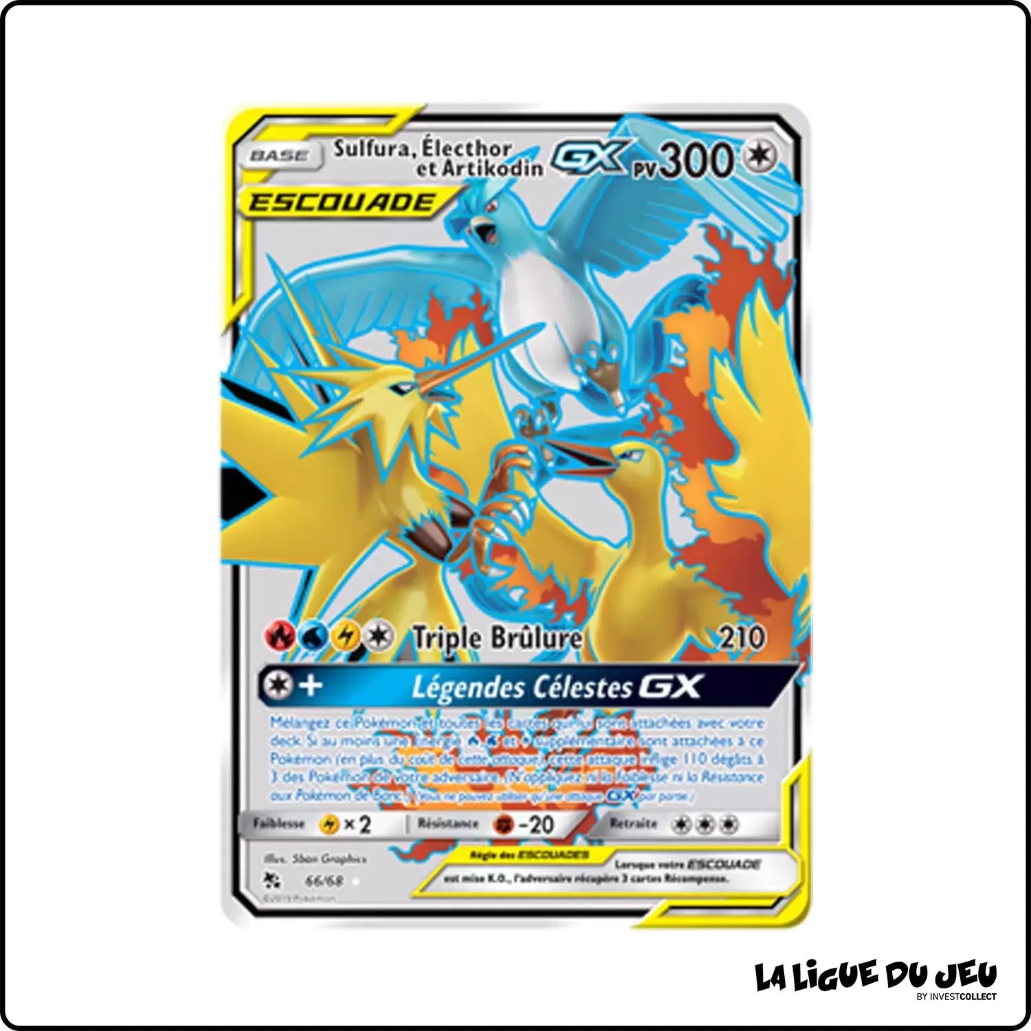 Ultra - Pokemon - Destinées Occultes - Sulfura, Électhor et Artikodin-GX 66/68