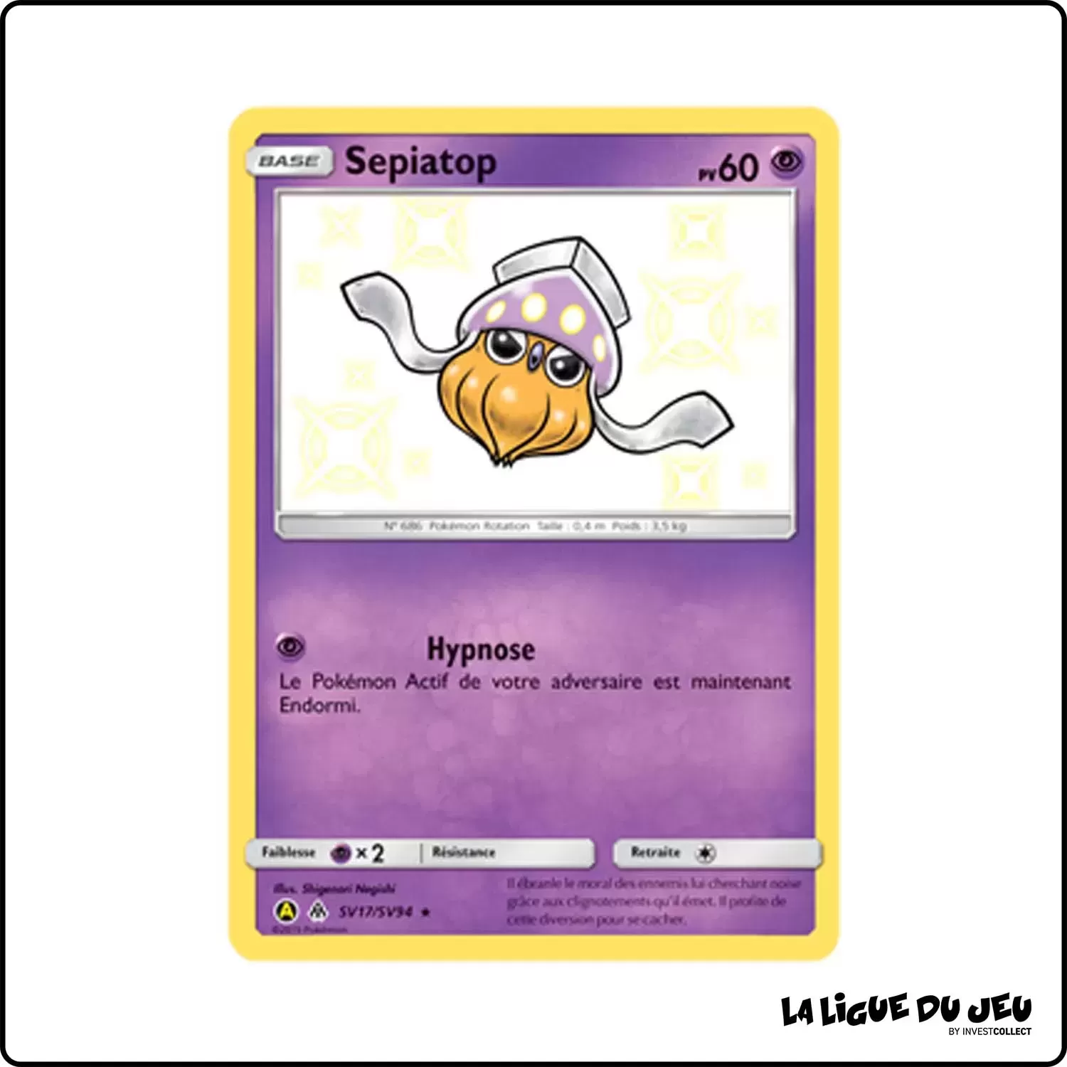 Ultra - Pokemon - Destinées Occultes - Sepiatop SV17/SV94