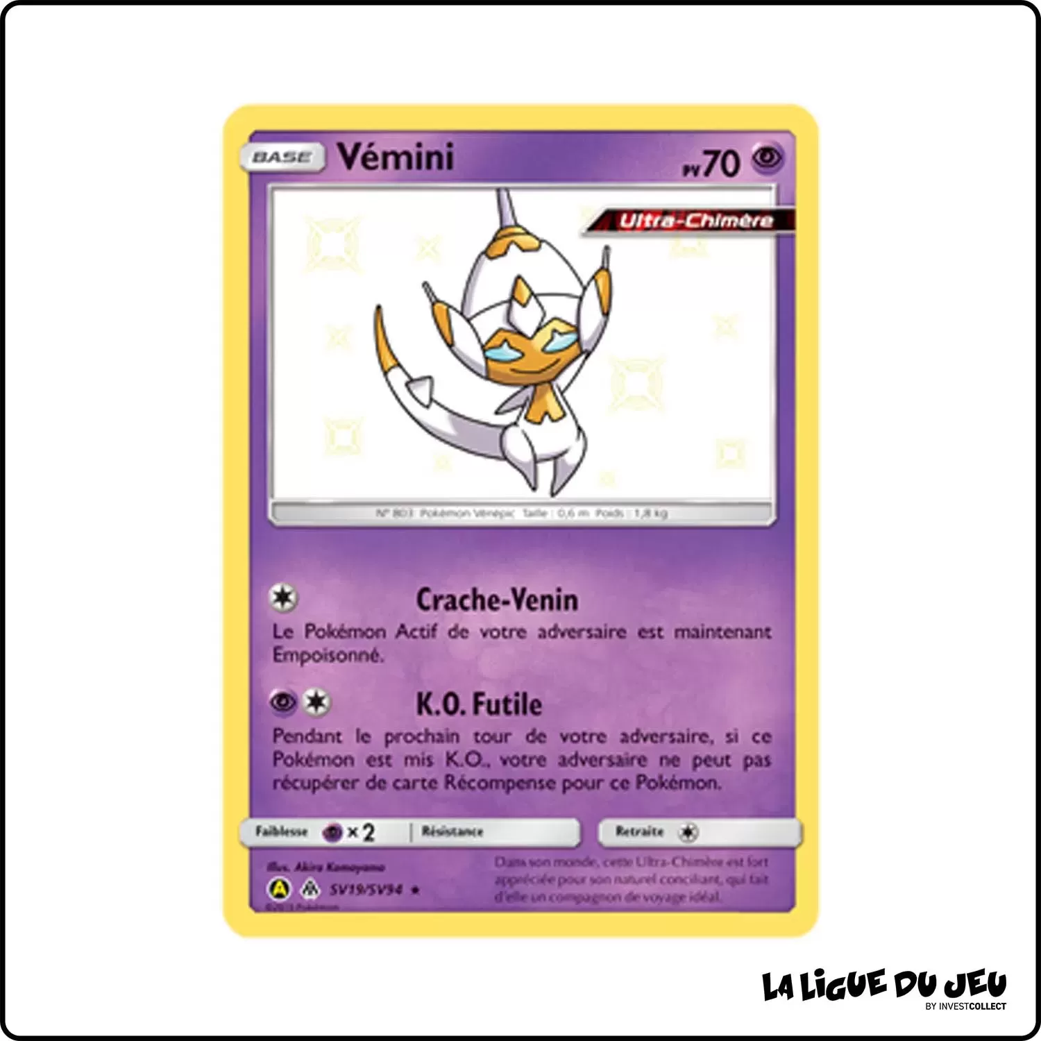 Ultra - Pokemon - Destinées Occultes - Vémini SV19/SV94