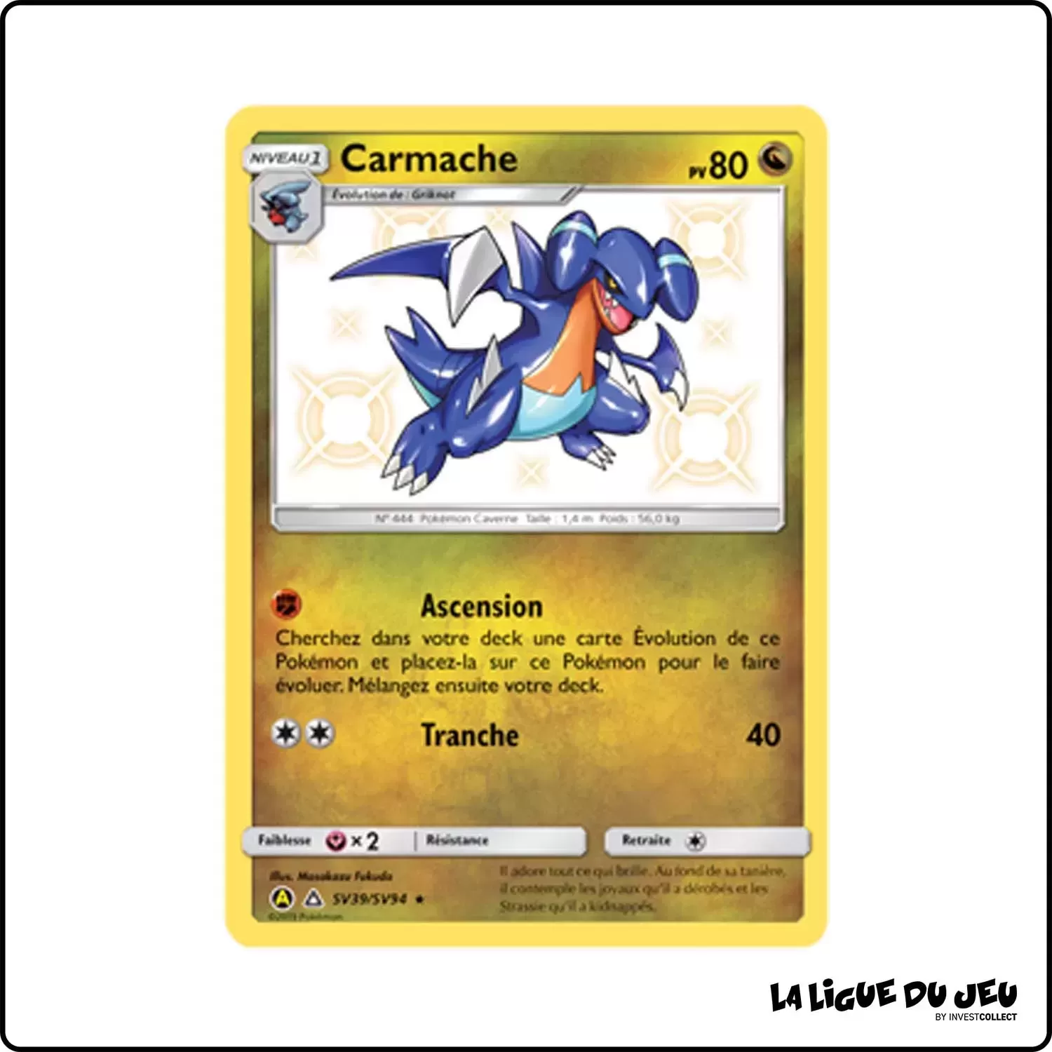 Ultra - Pokemon - Destinées Occultes - Carmache SV39/SV94