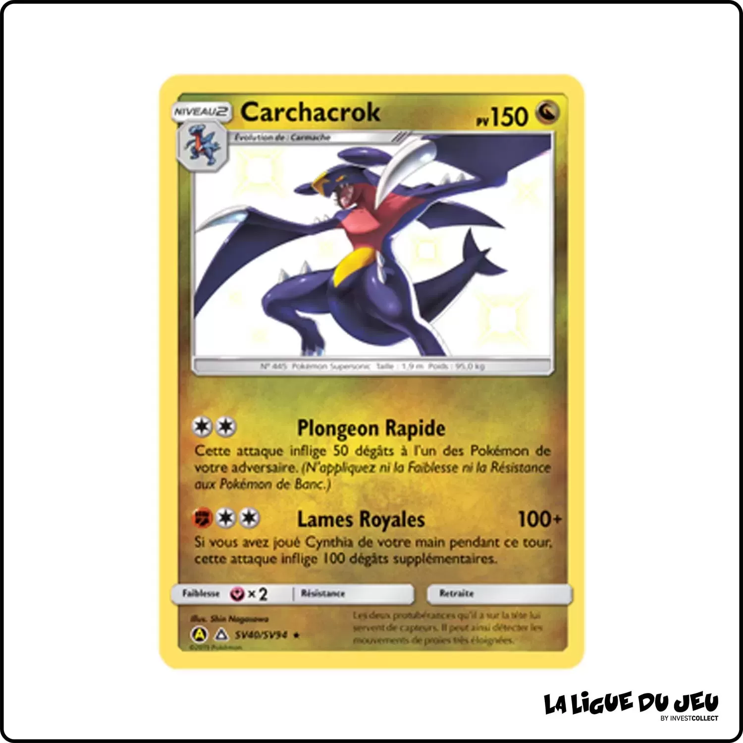 Ultra - Pokemon - Destinées Occultes - Carchacrok SV40/SV94