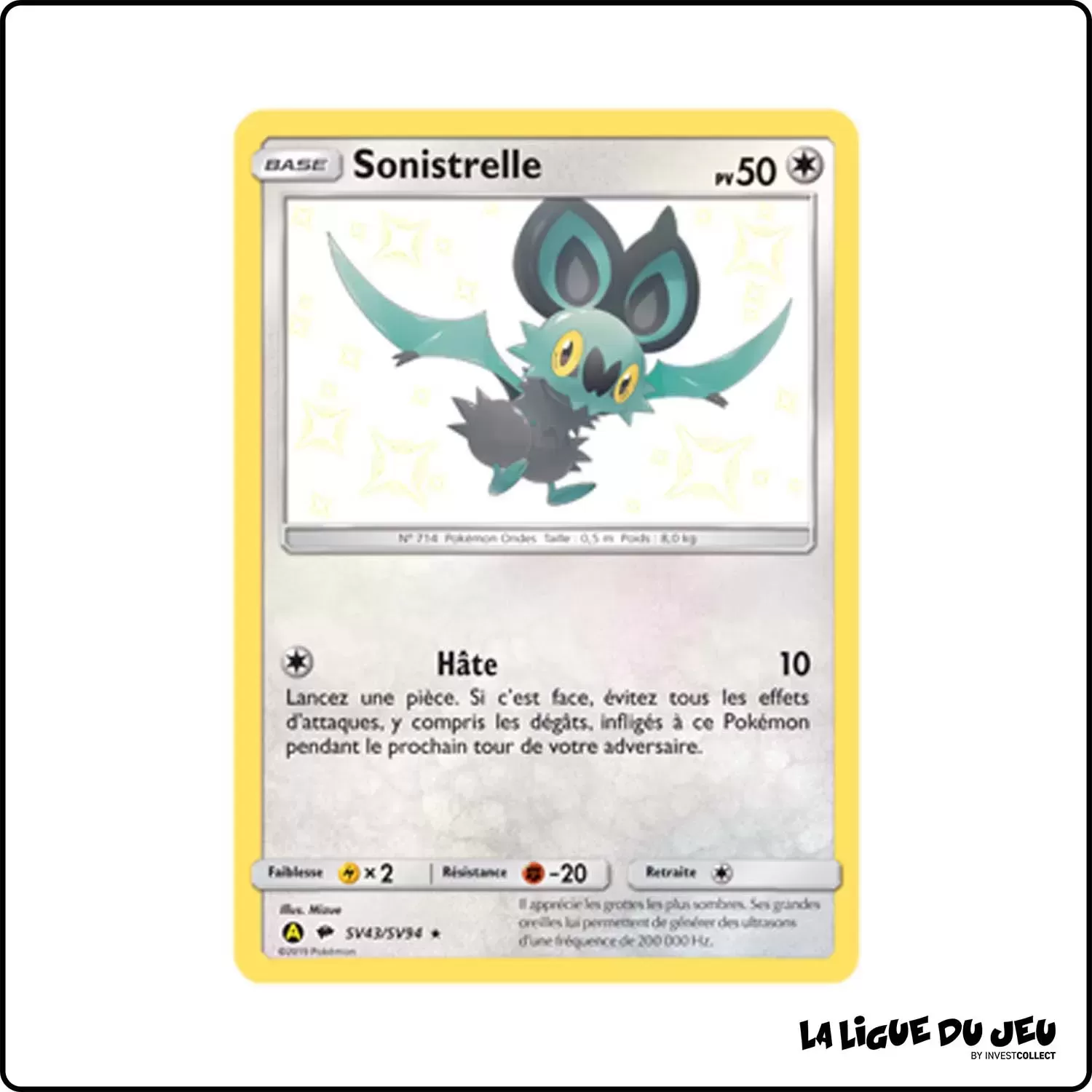 Ultra - Pokemon - Destinées Occultes - Sonistrelle SV43/SV94