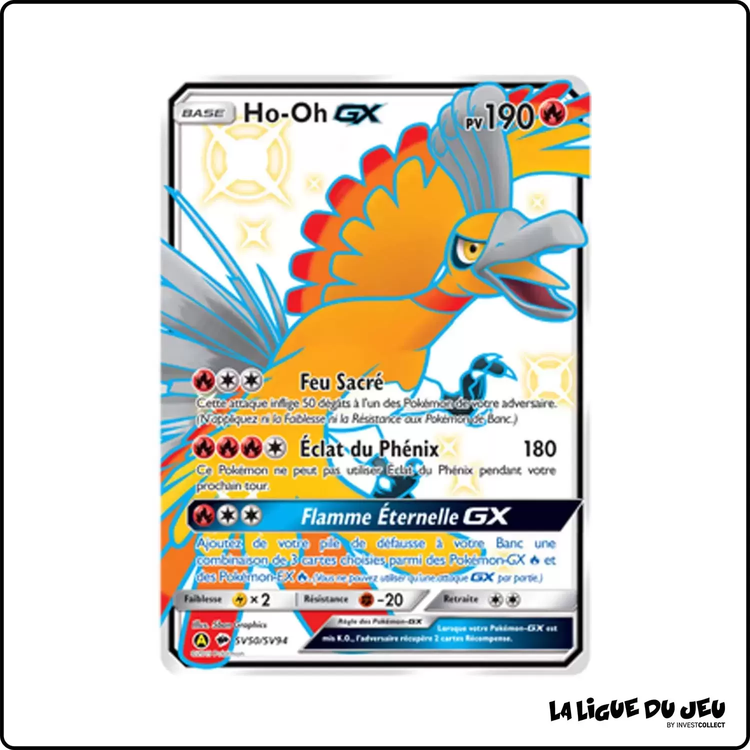 Ultra - Pokemon - Destinées Occultes - Ho-Oh-GX SV50/SV94