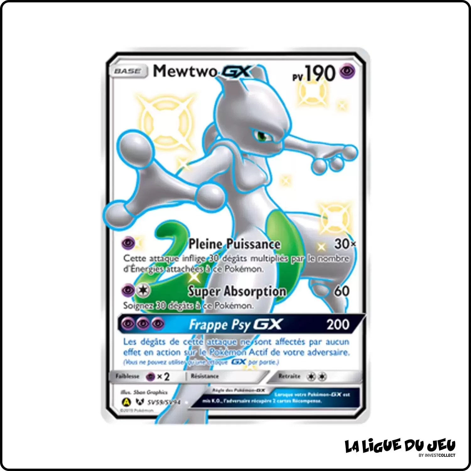 Ultra - Pokemon - Destinées Occultes - Mewtwo-GX SV59/SV94