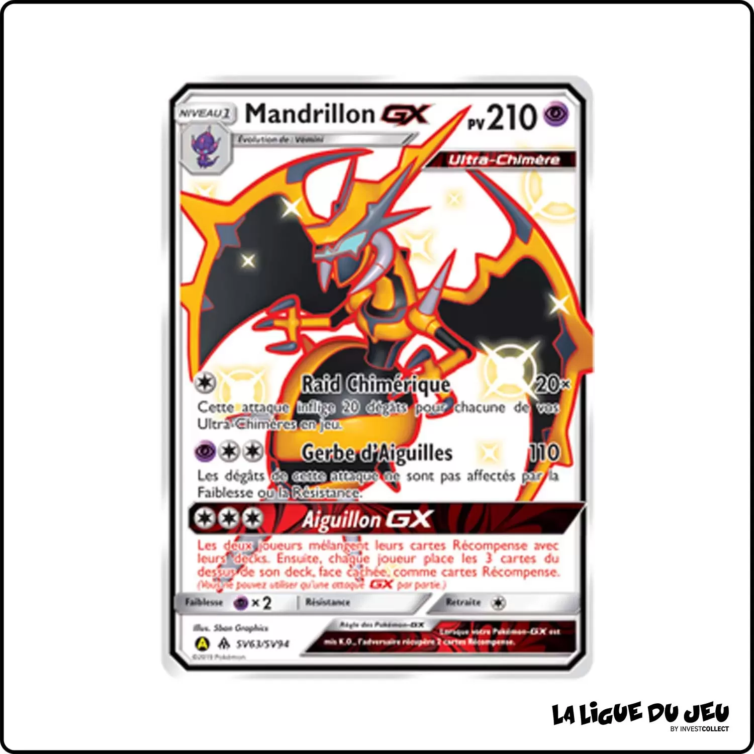 Ultra - Pokemon - Destinées Occultes - Mandrillon-GX SV63/SV94