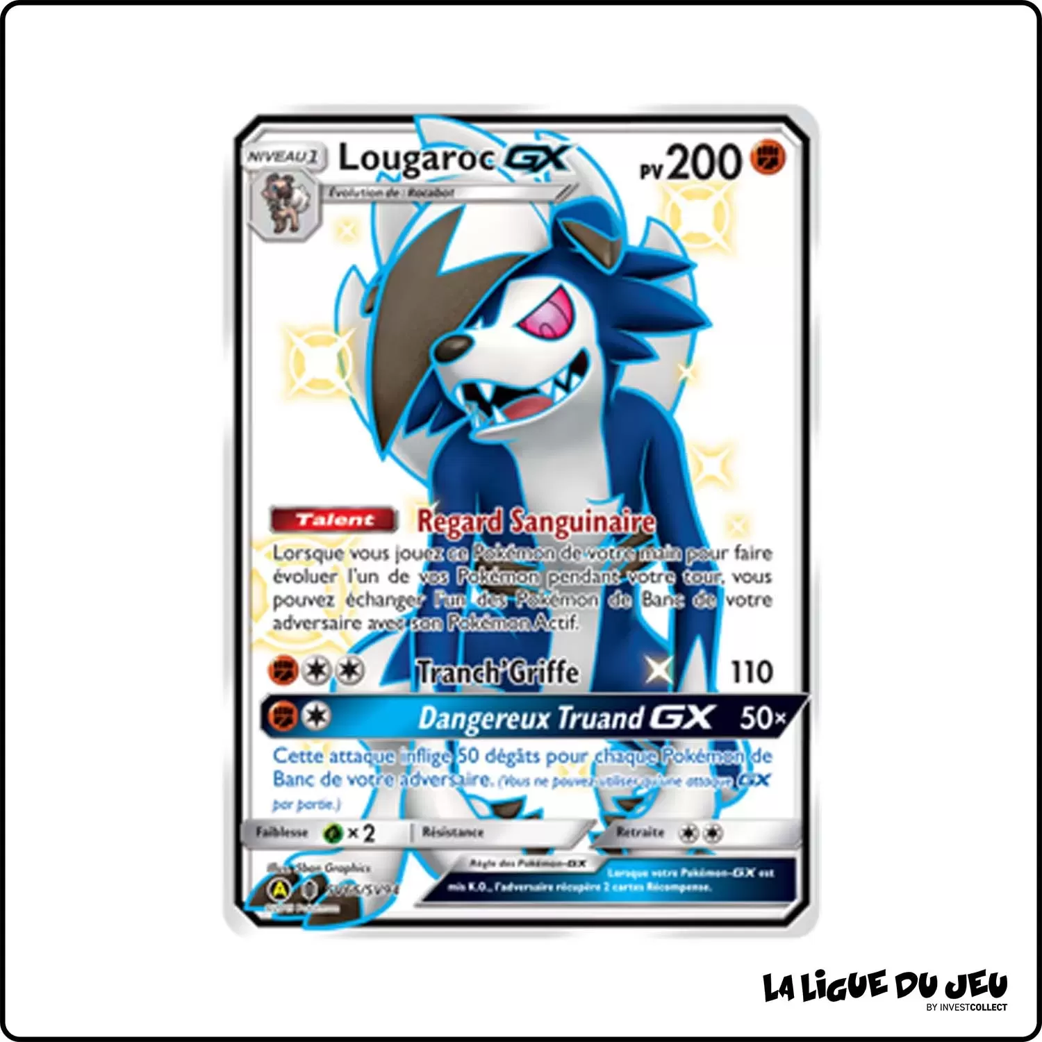 Ultra - Pokemon - Destinées Occultes - Lougaroc-GX SV66/SV94