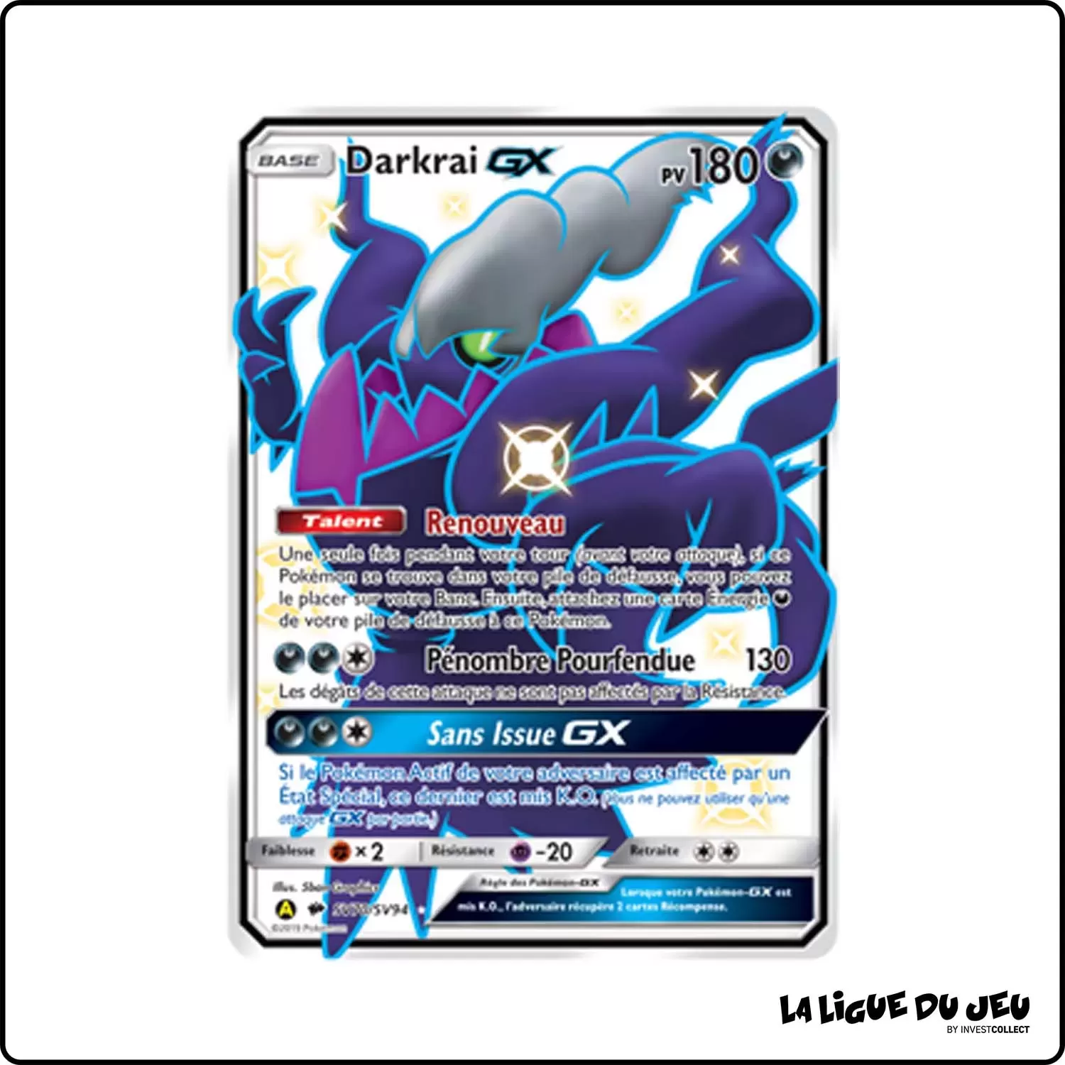 Ultra - Pokemon - Destinées Occultes - Darkrai-GX SV70/SV94