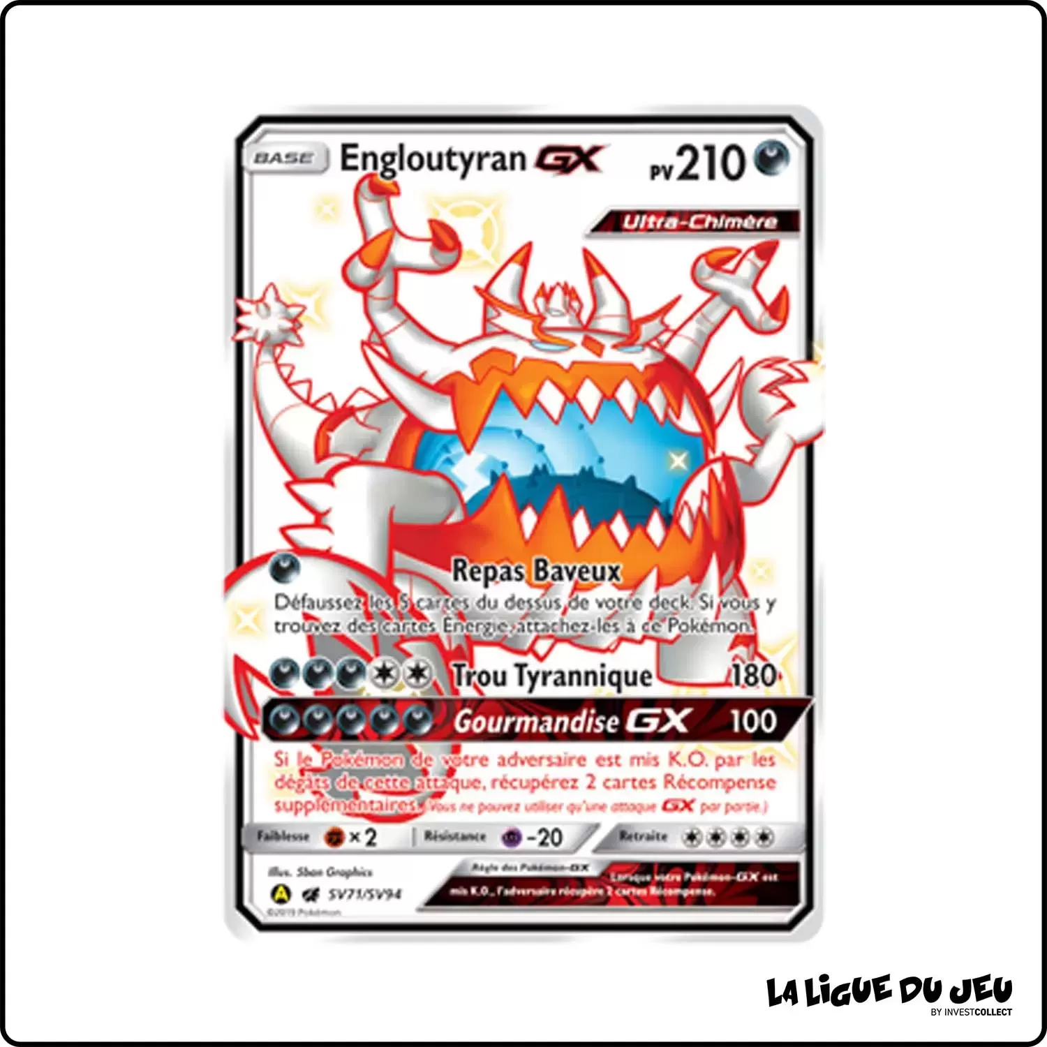 Ultra - Pokemon - Destinées Occultes - Engloutyran-GX SV71/SV94