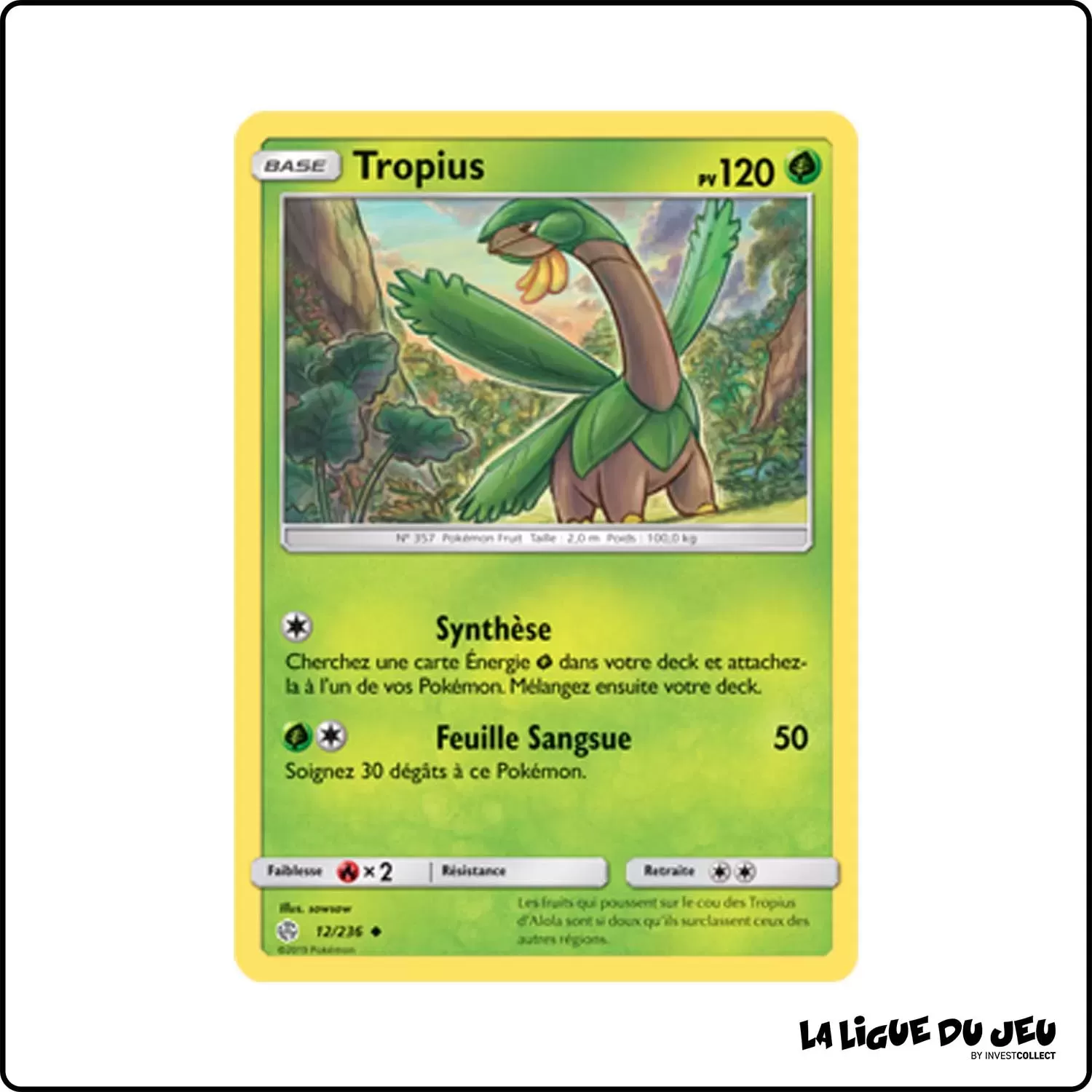 Peu commune - Pokemon - Éclipse Cosmique - Tropius 12/236