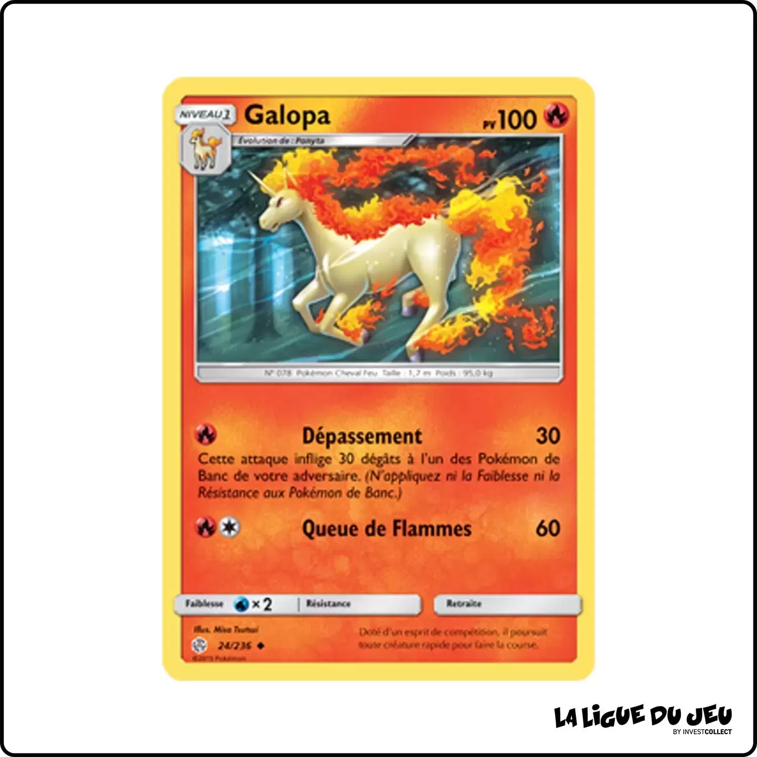 Peu commune - Pokemon - Éclipse Cosmique - Galopa 24/236