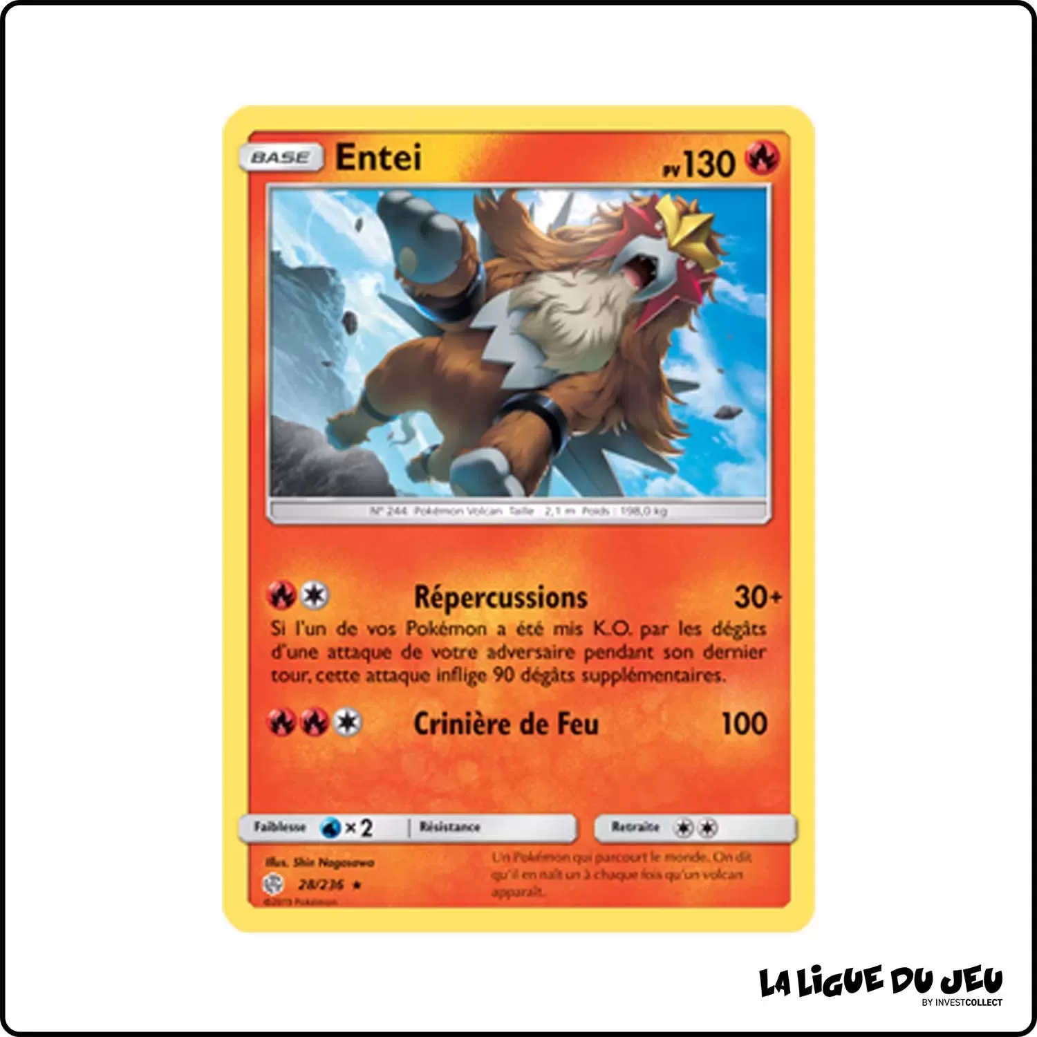 Rare - Pokemon - Éclipse Cosmique - Entei 28/236