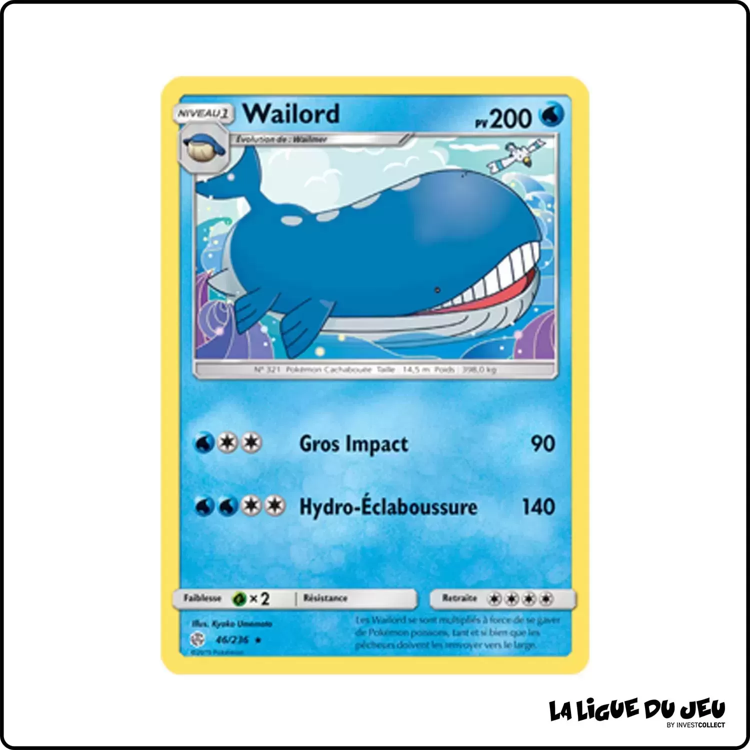 Rare - Pokemon - Éclipse Cosmique - Wailord 46/236