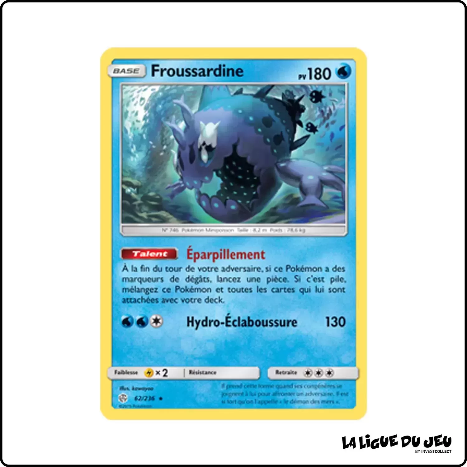 Holo - Pokemon - Éclipse Cosmique - Froussardine 62/236