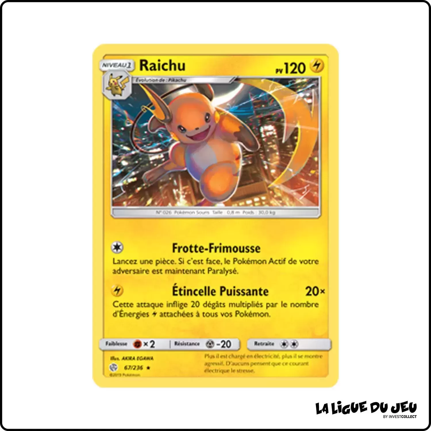 Rare - Pokemon - Éclipse Cosmique - Raichu 67/236