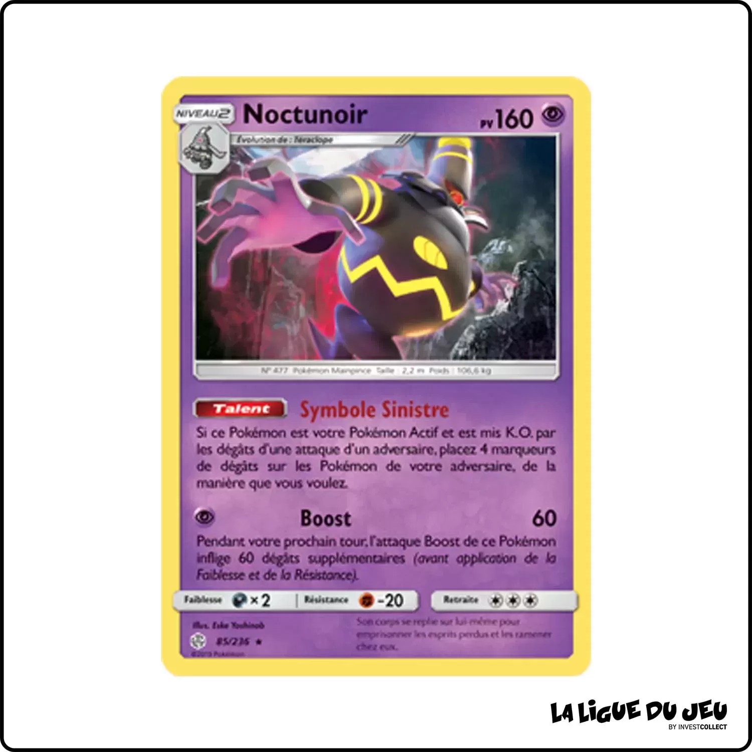 Holo - Pokemon - Éclipse Cosmique - Noctunoir 85/236