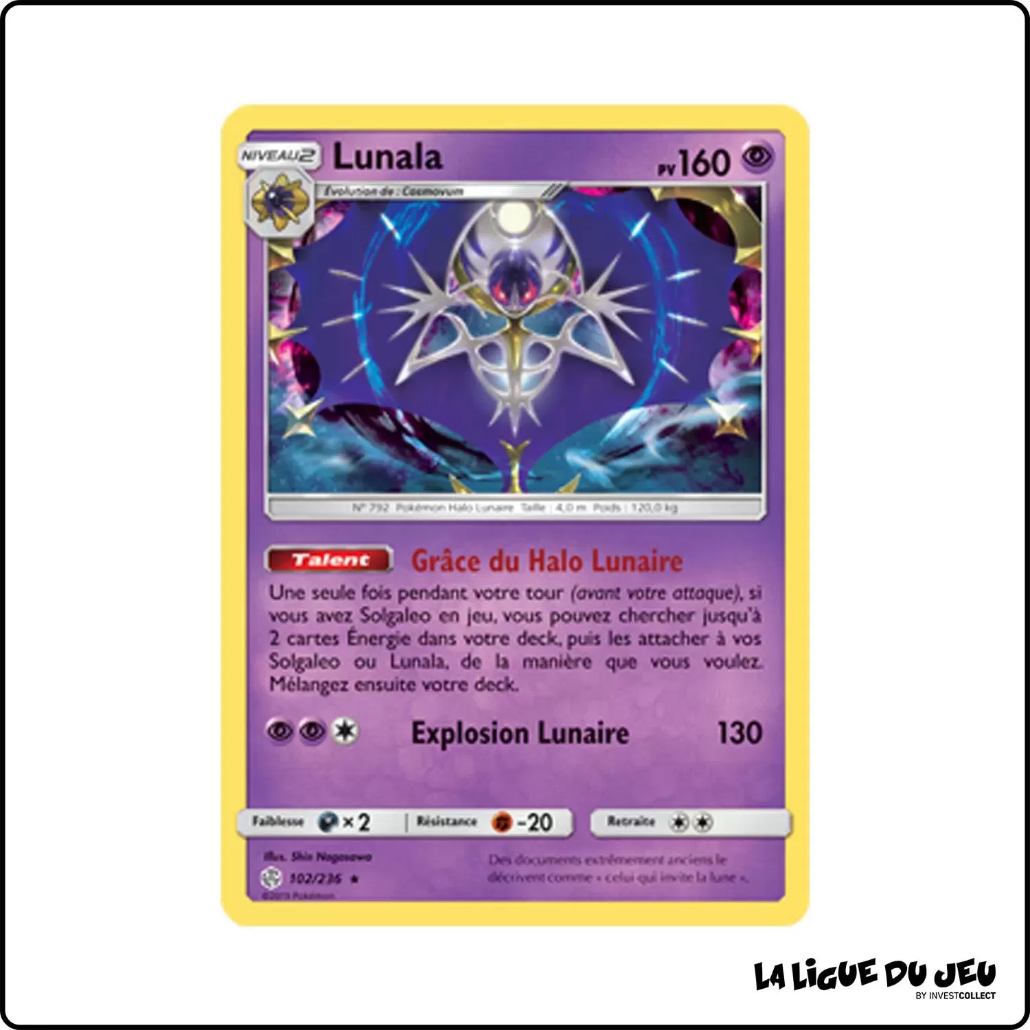 Holo - Pokemon - Éclipse Cosmique - Lunala 102/236