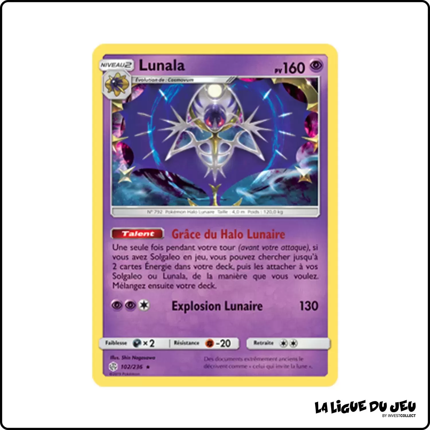 Holo - Pokemon - Éclipse Cosmique - Lunala 102/236