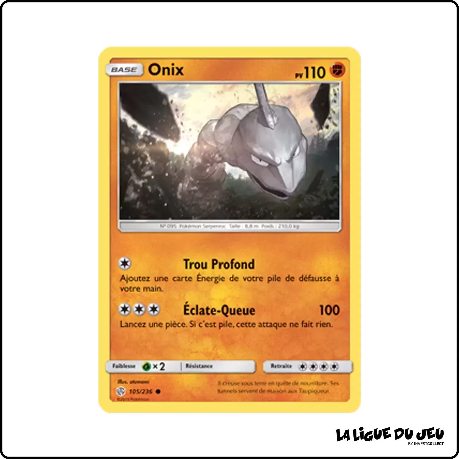 Commune - Pokemon - Éclipse Cosmique - Onix 105/236