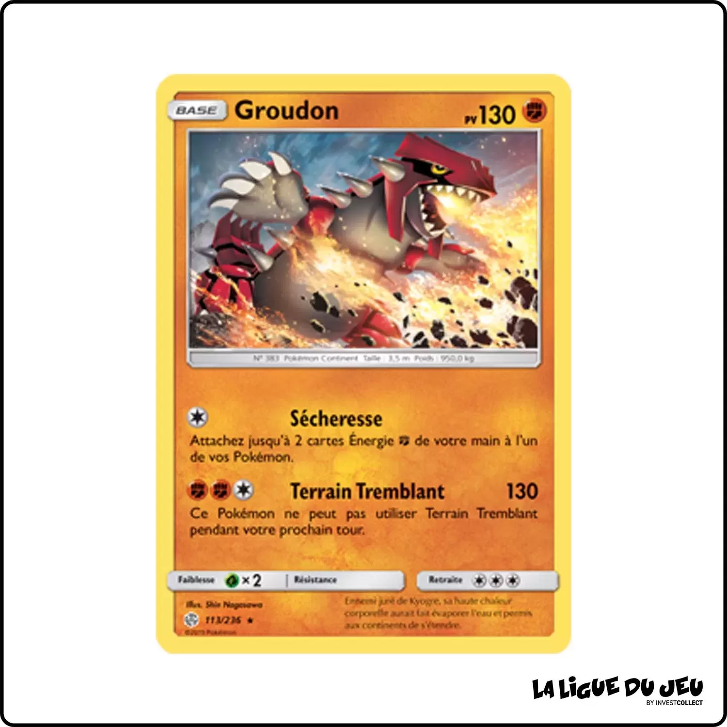 Rare - Pokemon - Éclipse Cosmique - Groudon 113/236