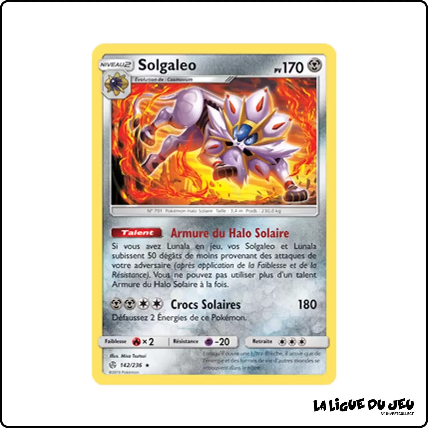 Holo - Pokemon - Éclipse Cosmique - Solgaleo 142/236