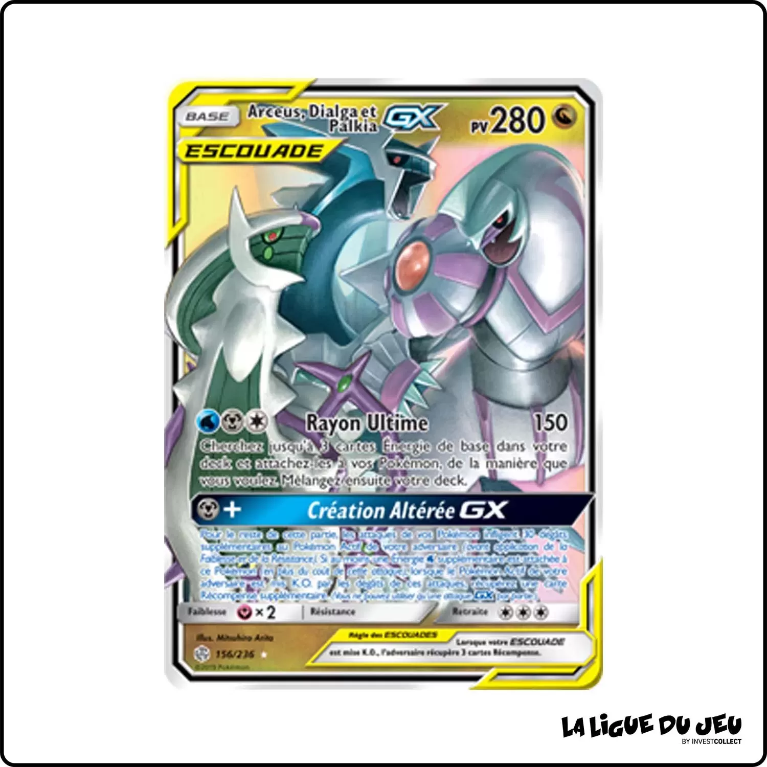 Ultra - Pokemon - Éclipse Cosmique - Arceus, Dialga et Palkia-GX 156/236