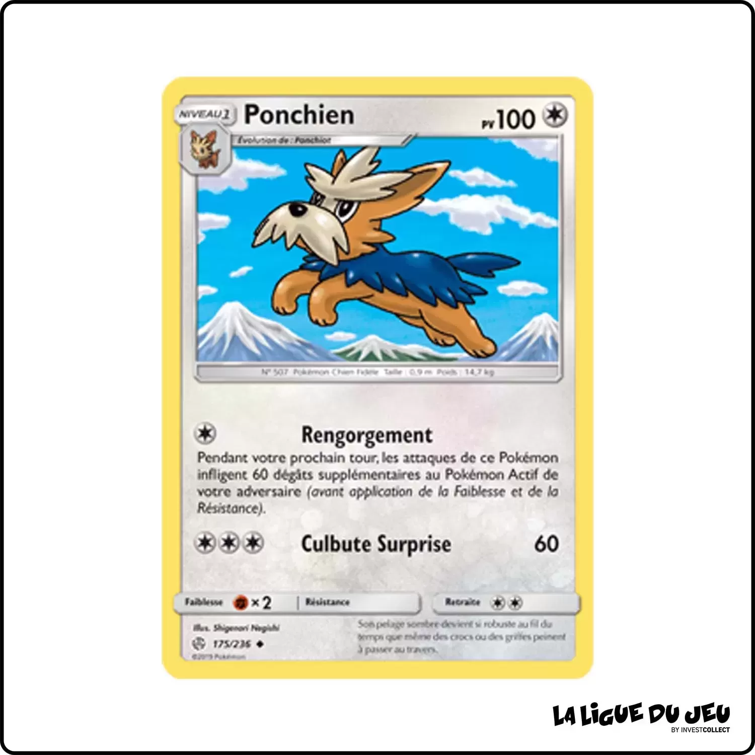 Peu commune - Pokemon - Éclipse Cosmique - Ponchien 175/236