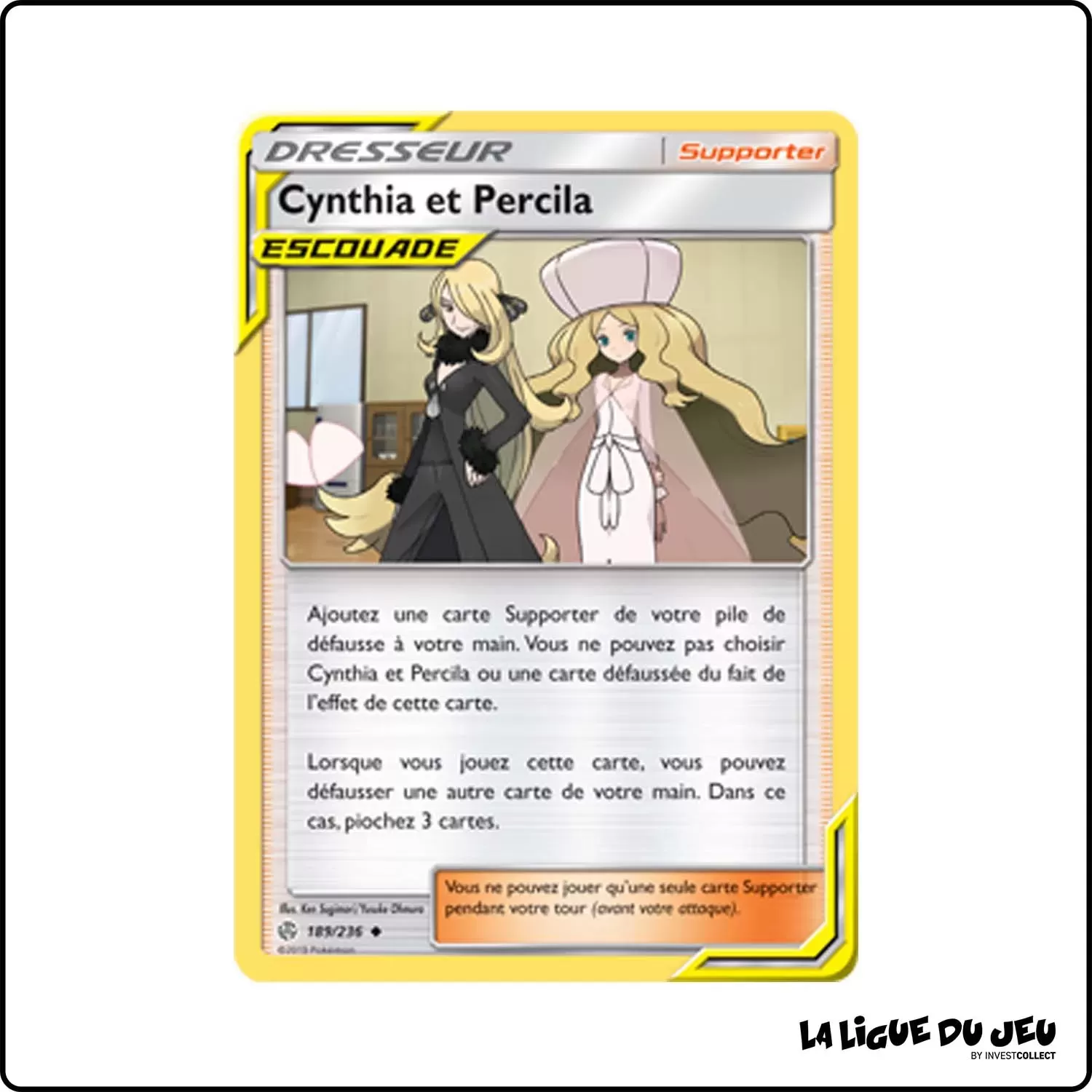 Peu commune - Pokemon - Éclipse Cosmique - Cynthia et Percila 189/236