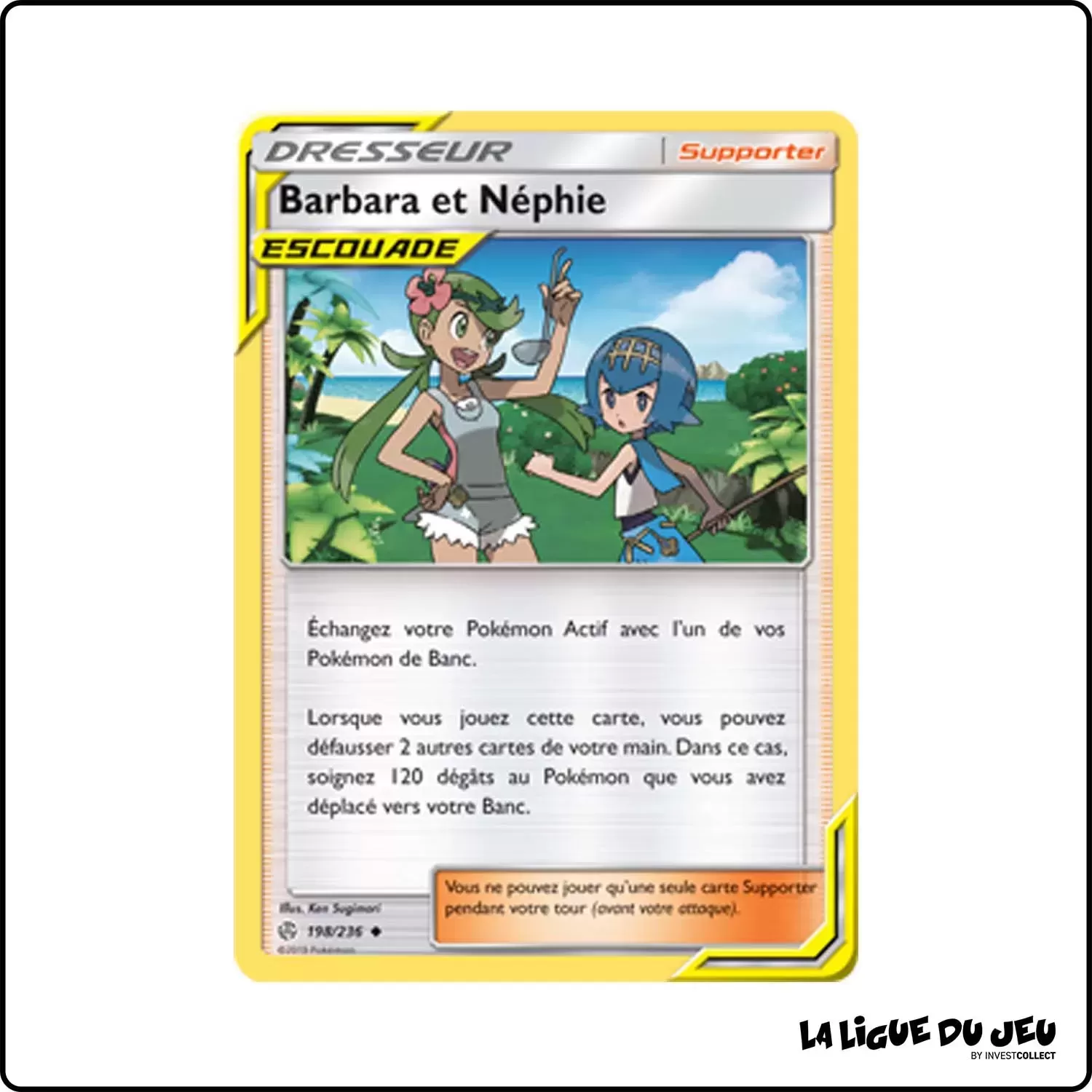 Peu commune - Pokemon - Éclipse Cosmique - Barbara et Néphie 198/236