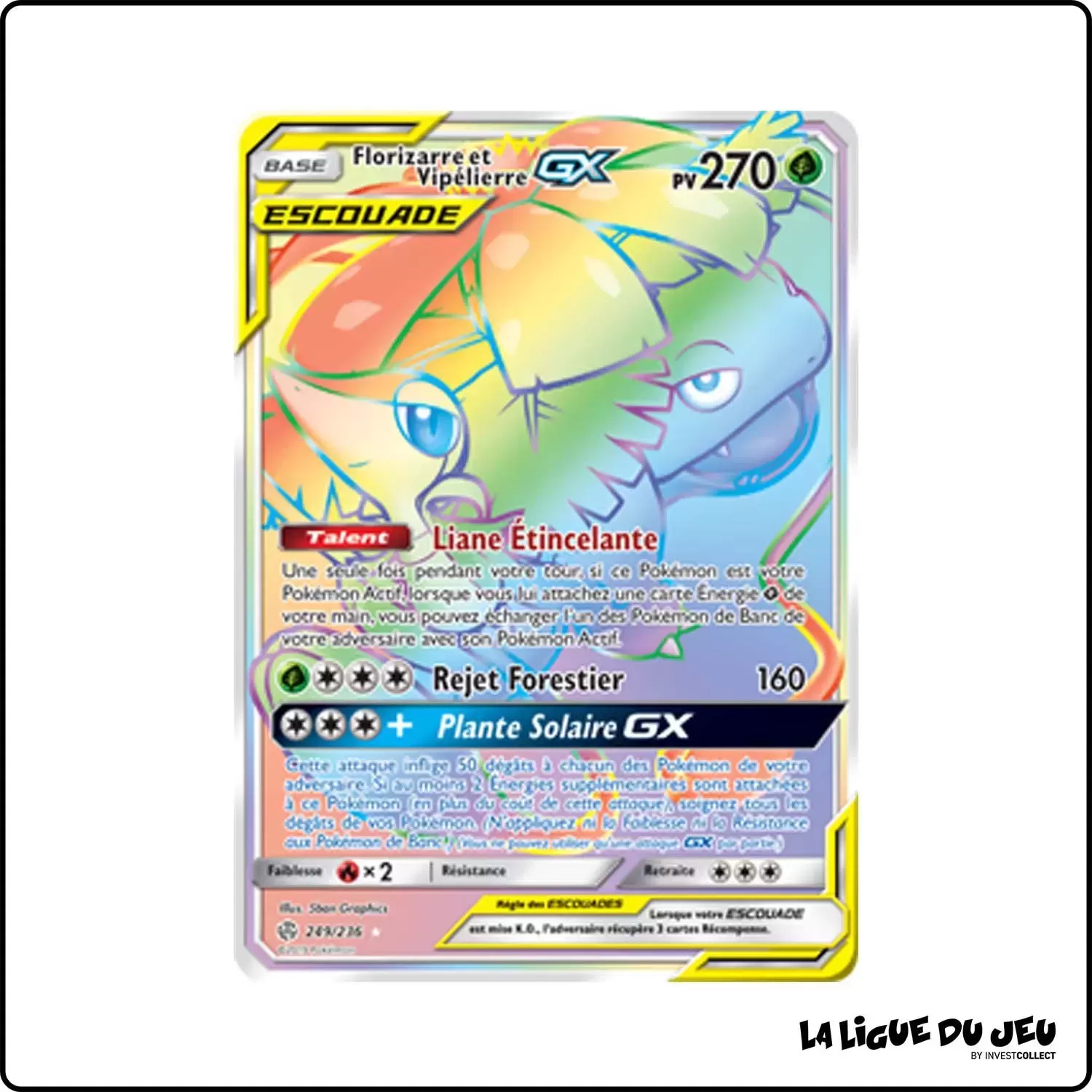 Secrete - Pokemon - Éclipse Cosmique - Florizarre et Vipélierre-GX 249/236