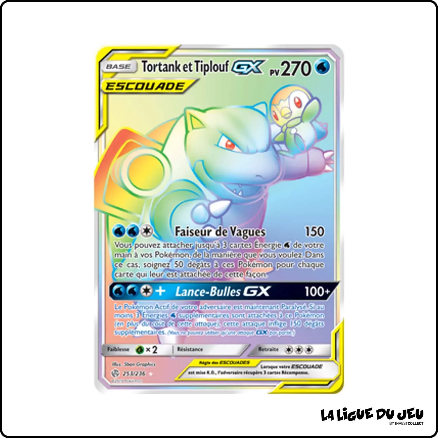 Secrete - Pokemon - Éclipse Cosmique - Tortank et Tiplouf-GX 253/236