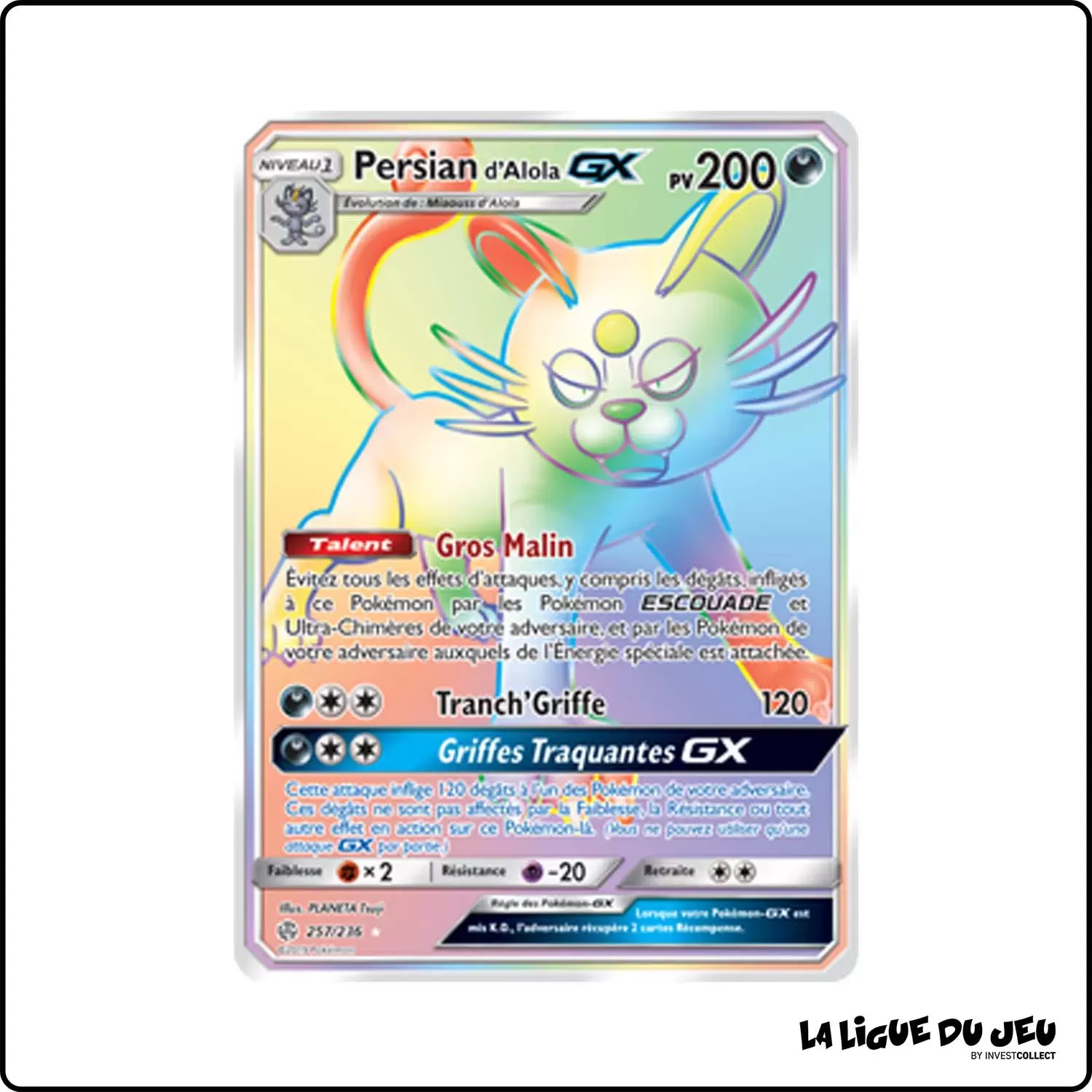 Secrete - Pokemon - Éclipse Cosmique - Persian d'Alola-GX 257/236