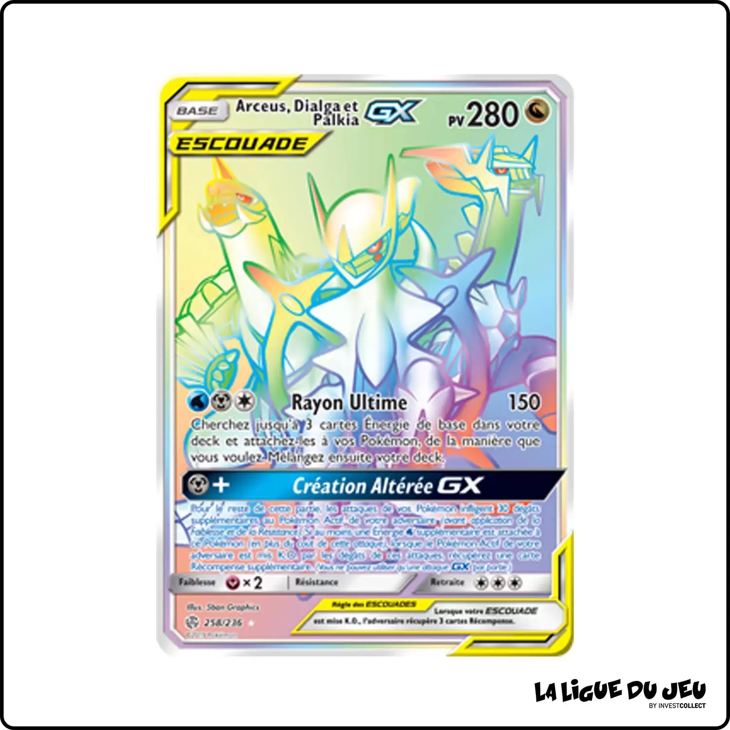 Secrete - Pokemon - Éclipse Cosmique - Arceus, Dialga et Palkia-GX 258/236