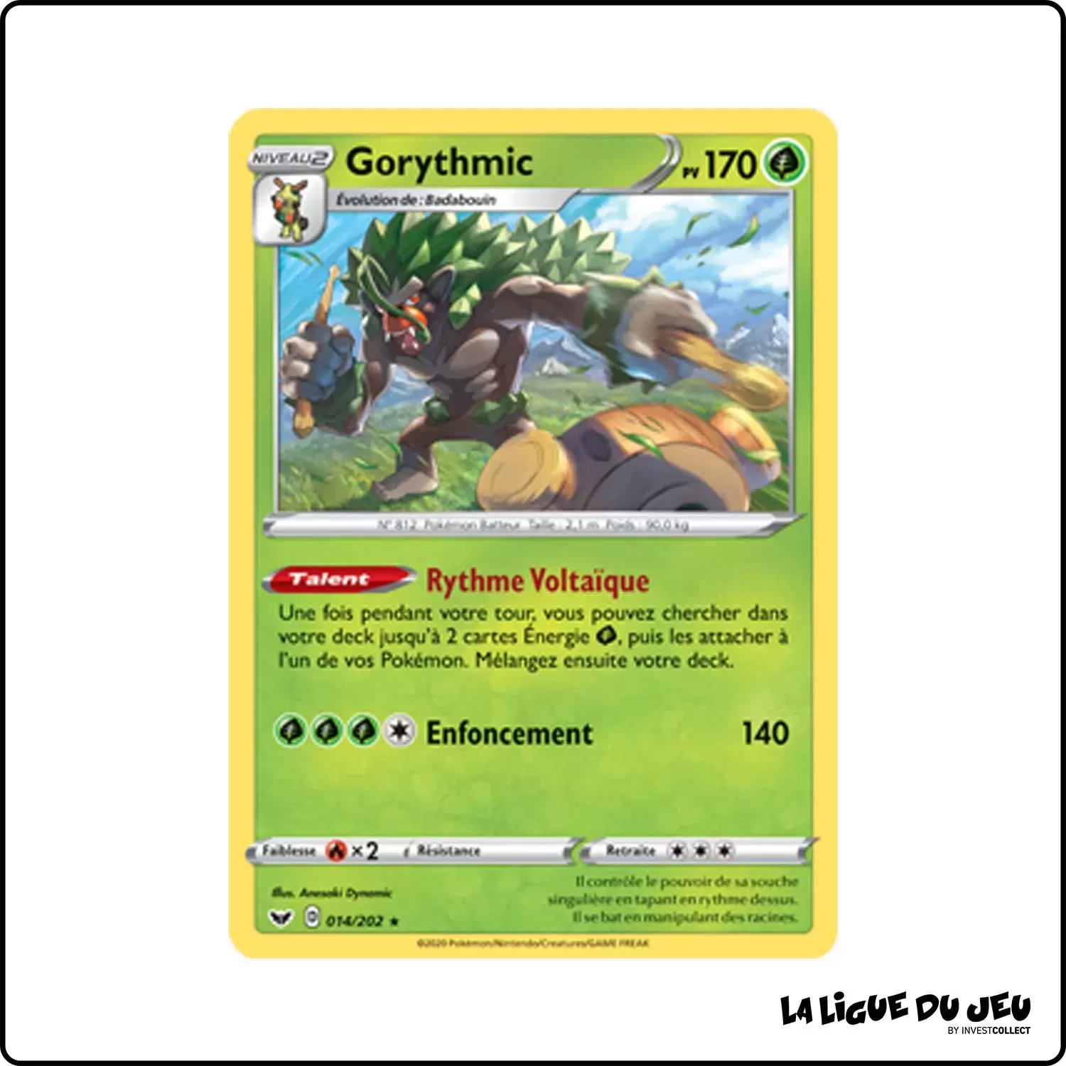 Holo - Pokemon - Épée et Bouclier de Base - Gorythmic 14/202 Pokemon Company - 1