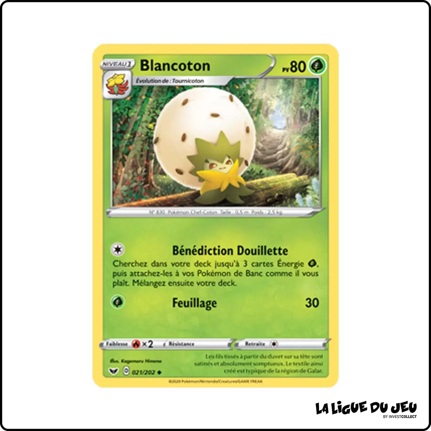 Peu commune - Pokemon - Épée et Bouclier de Base - Blancoton 21/202 Pokemon Company - 1