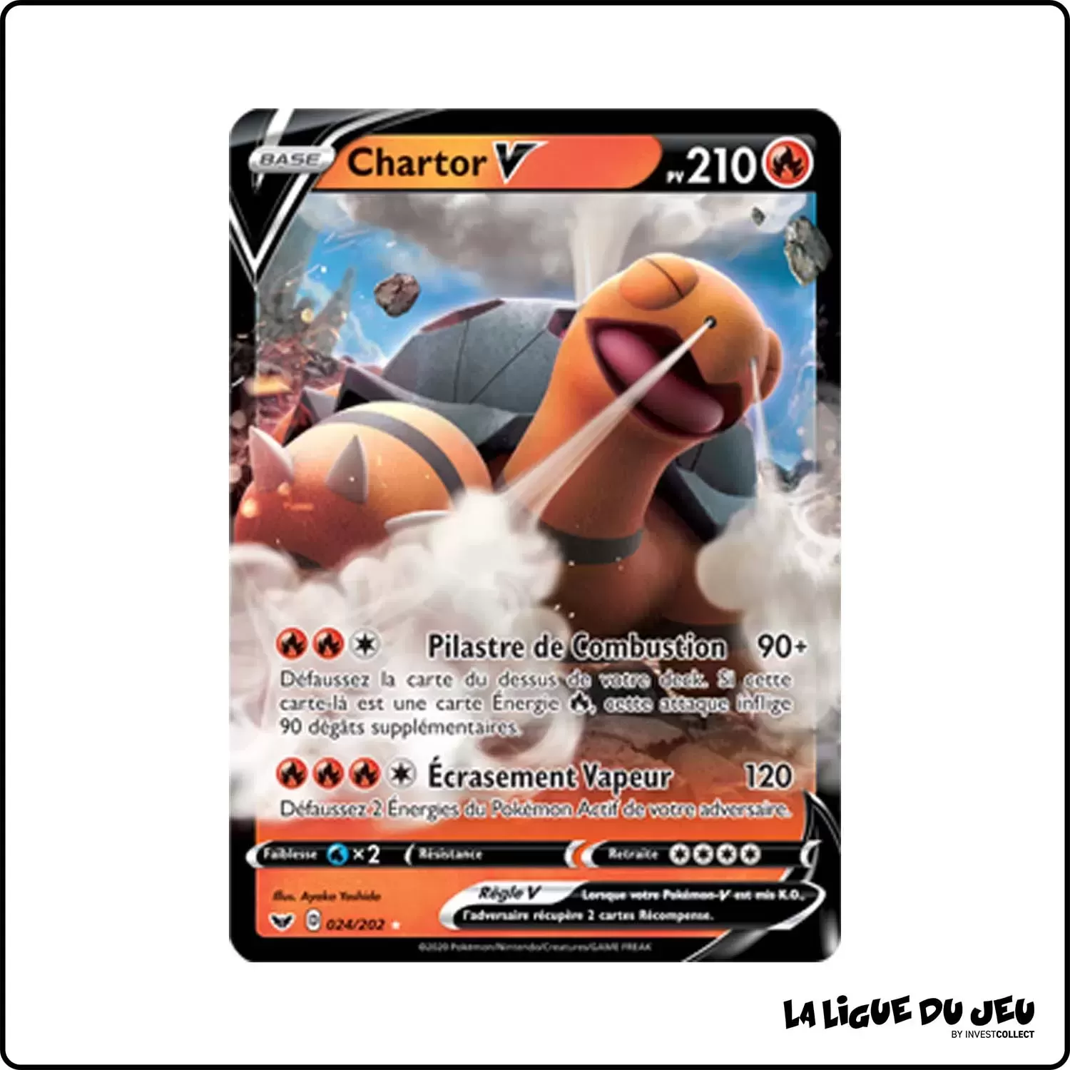 Ultra - Pokemon - Épée et Bouclier de Base - Chartor-V 24/202 Pokemon Company - 1