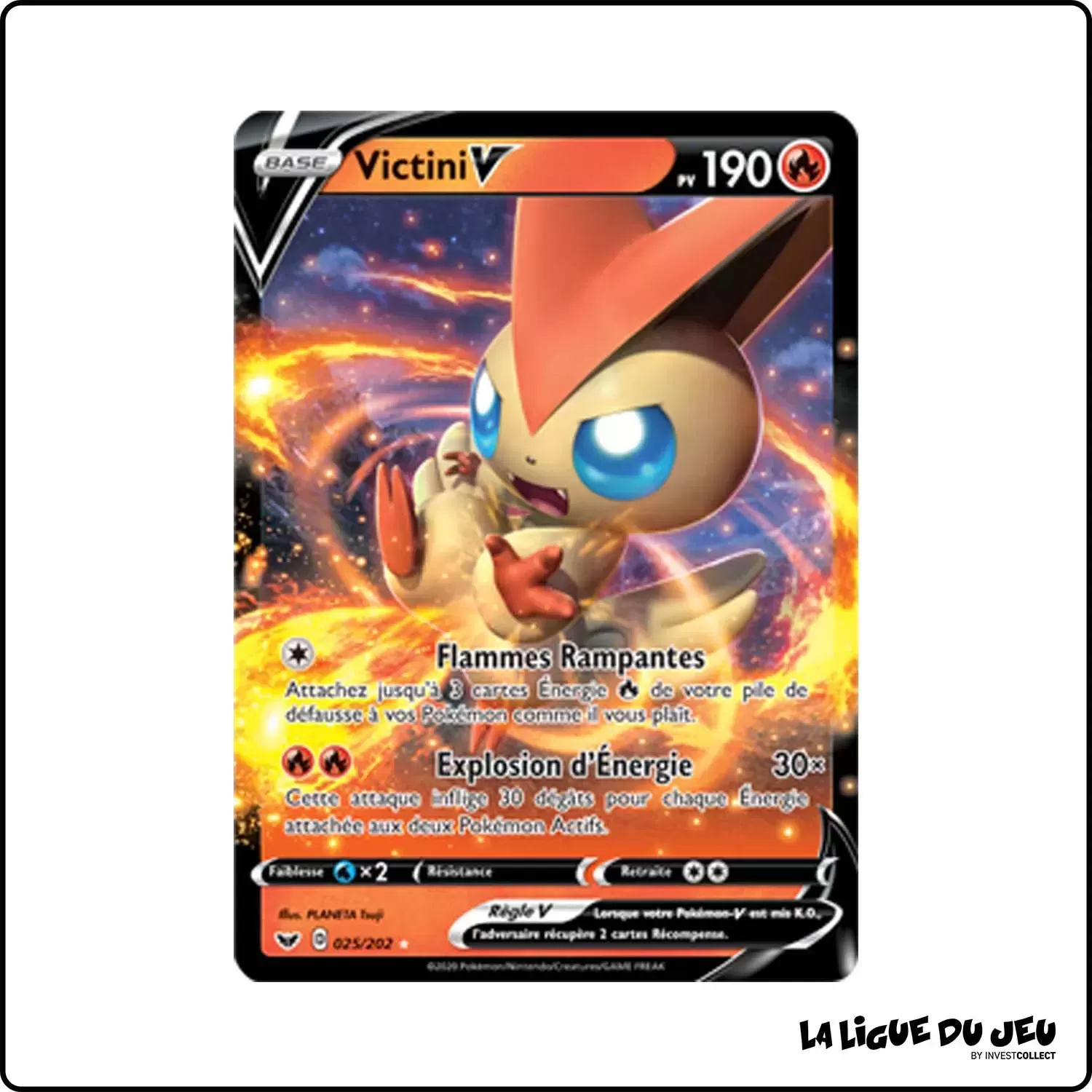 Ultra - Pokemon - Épée et Bouclier de Base - Victini-V 25/202 Pokemon Company - 1