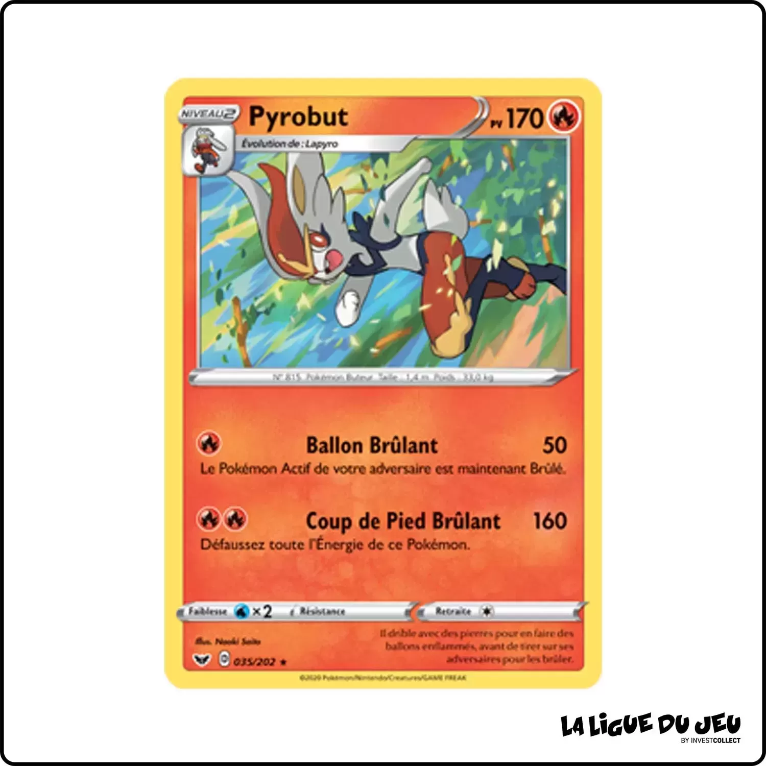 Holo - Pokemon - Épée et Bouclier de Base - Pyrobut 35/202 Pokemon Company - 1