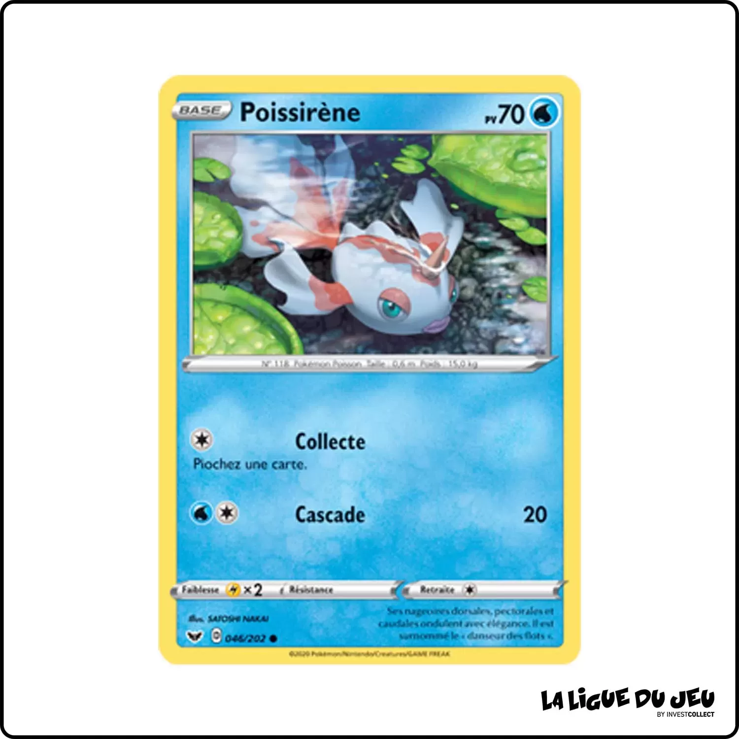 Commune - Pokemon - Épée et Bouclier de Base - Poissirène 46/202 Pokemon Company - 1