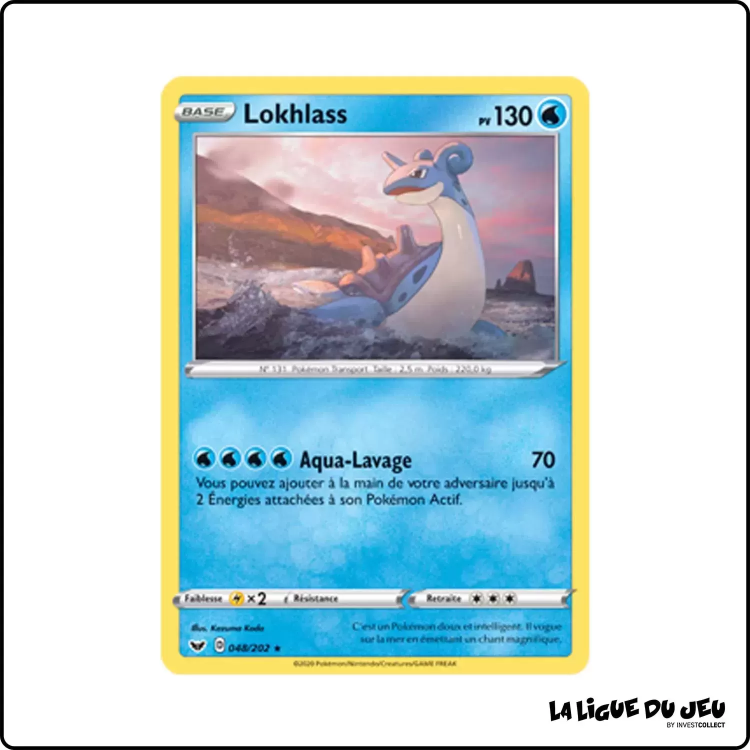 Rare - Pokemon - Épée et Bouclier de Base - Lokhlass 48/202 Pokemon Company - 1