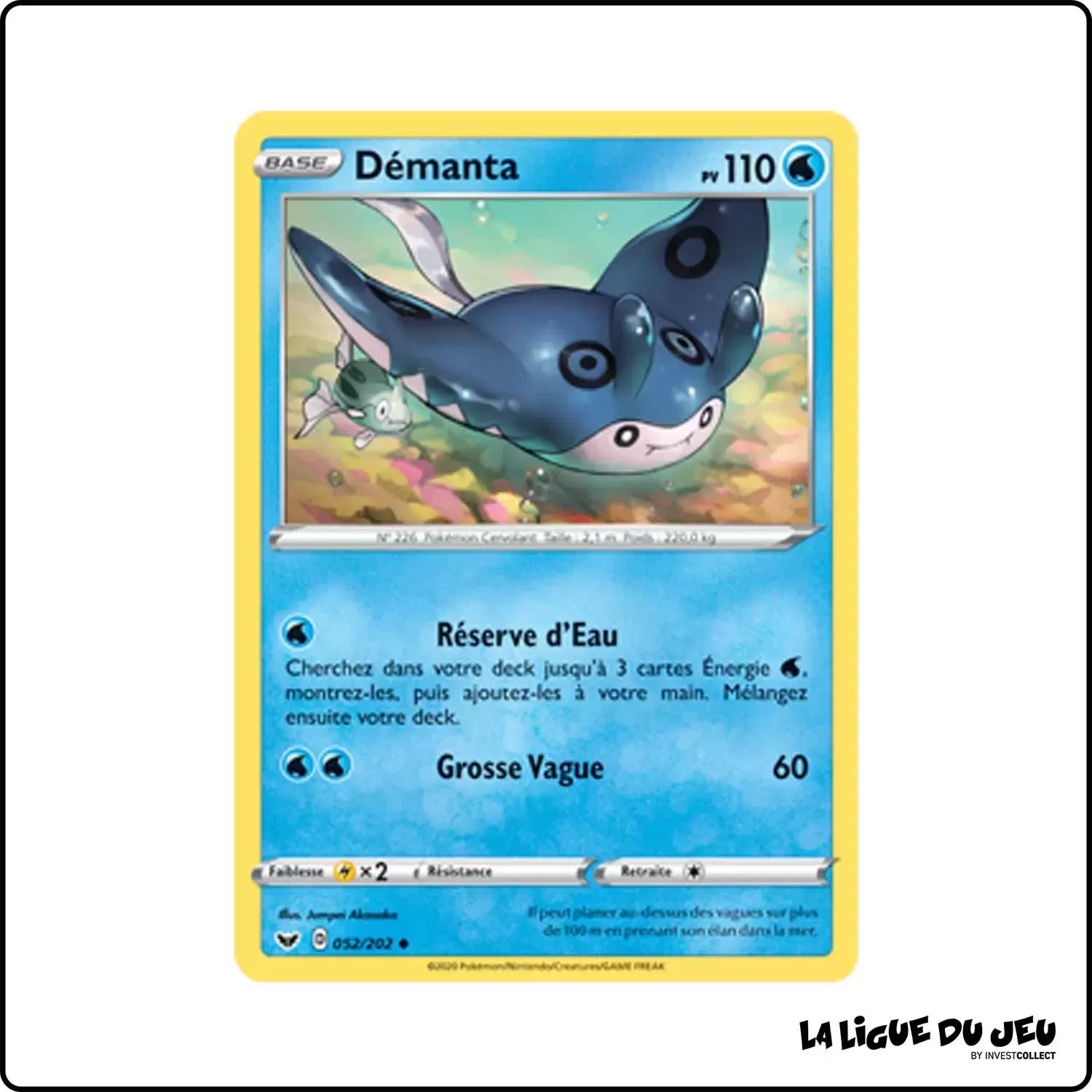 Peu commune - Pokemon - Épée et Bouclier de Base - Démanta 52/202 Pokemon Company - 1