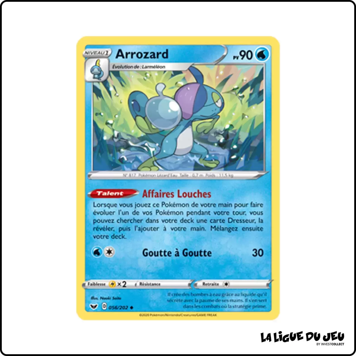 Peu commune - Pokemon - Épée et Bouclier de Base - Arrozard 56/202 Pokemon Company - 1