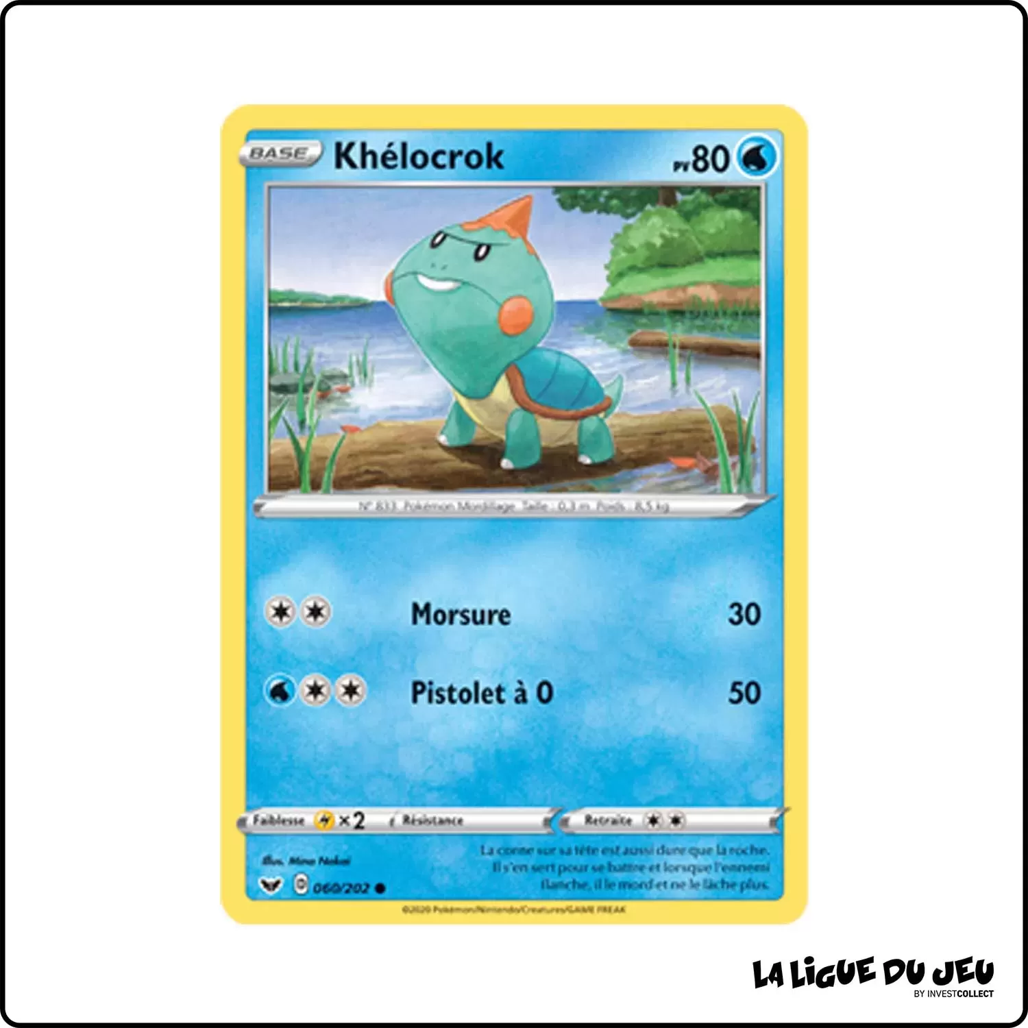 Commune - Pokemon - Épée et Bouclier de Base - Khélocrok 60/202 Pokemon Company - 1